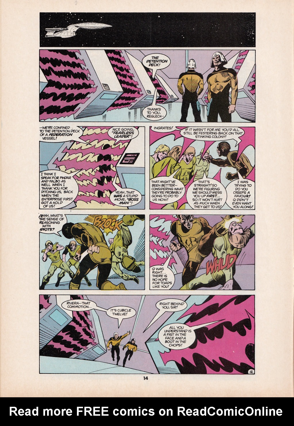 Read online Star Trek The Next Generation (1990) comic -  Issue #6 - 14