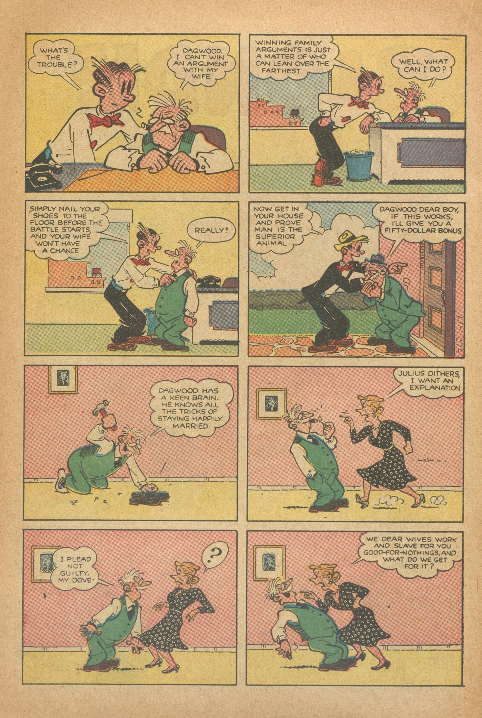 Read online Blondie Comics (1960) comic -  Issue #142 - 22