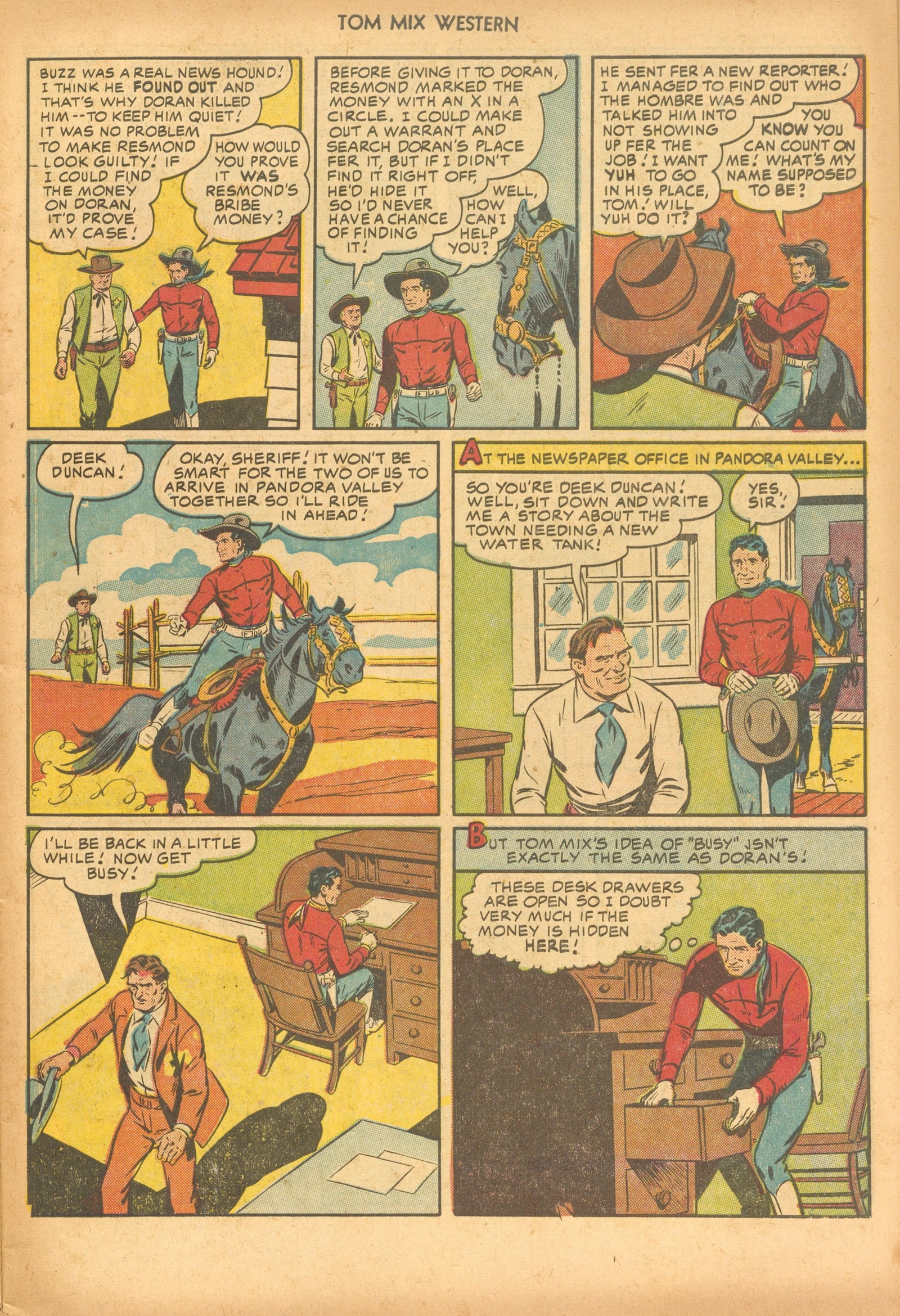 Read online Tom Mix Western (1948) comic -  Issue #46 - 7