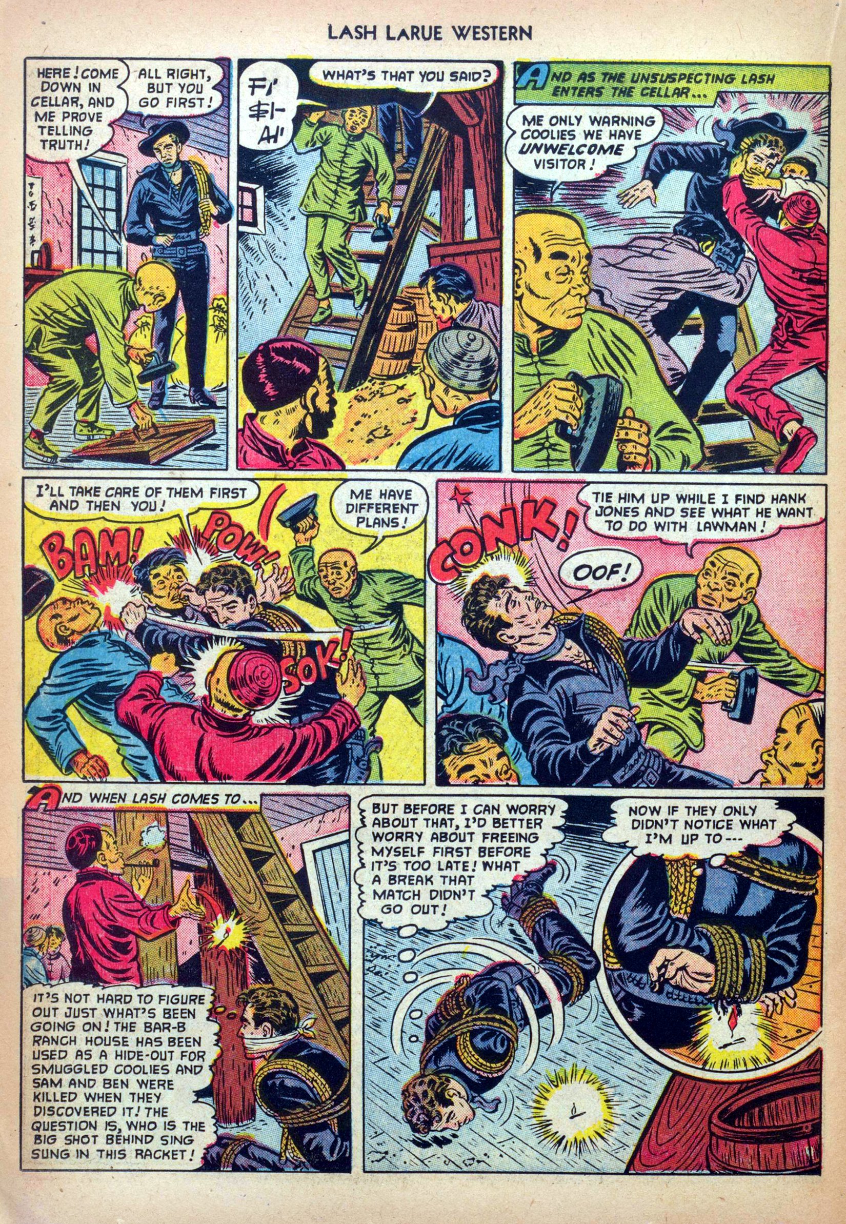 Read online Lash Larue Western (1949) comic -  Issue #32 - 22