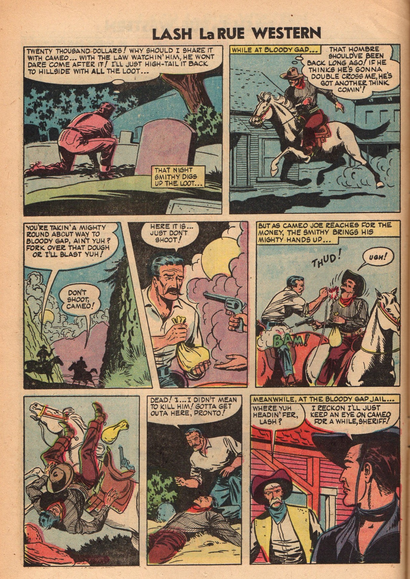 Read online Lash Larue Western (1949) comic -  Issue #48 - 12