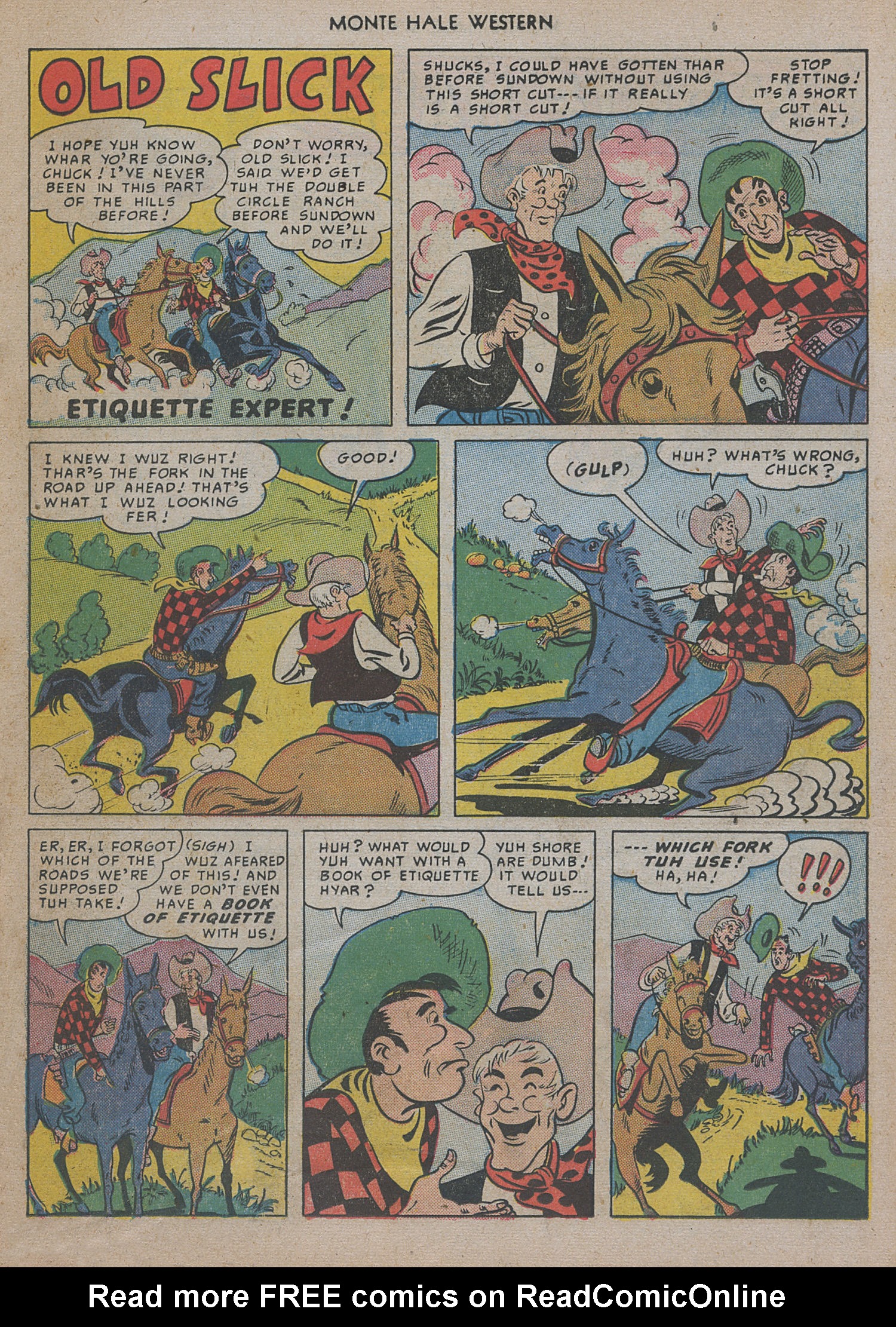Read online Monte Hale Western comic -  Issue #47 - 25