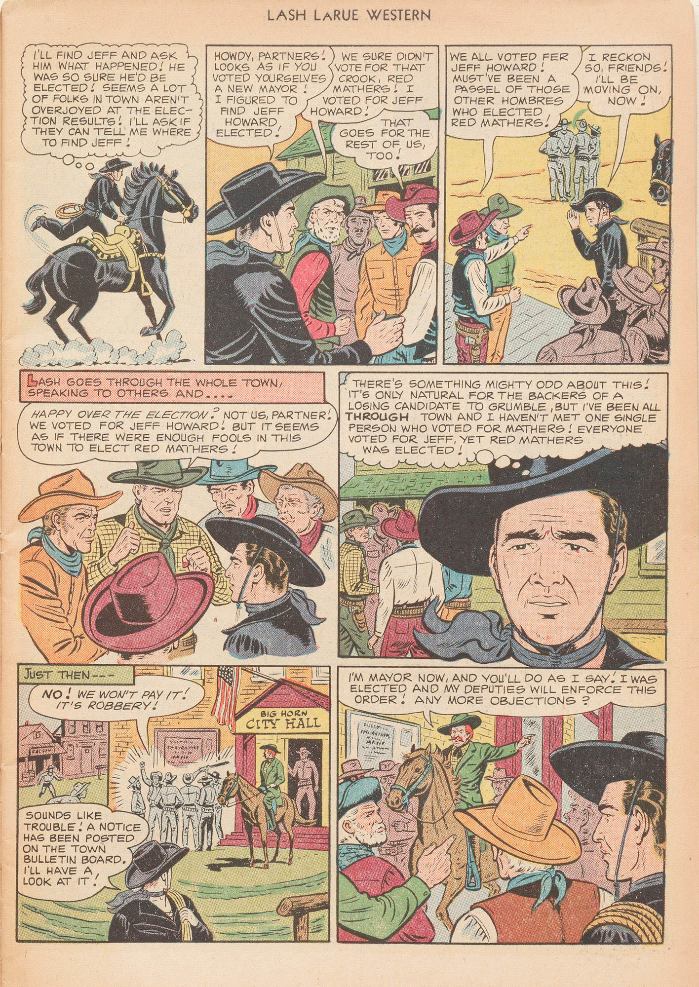 Read online Lash Larue Western (1949) comic -  Issue #12 - 7