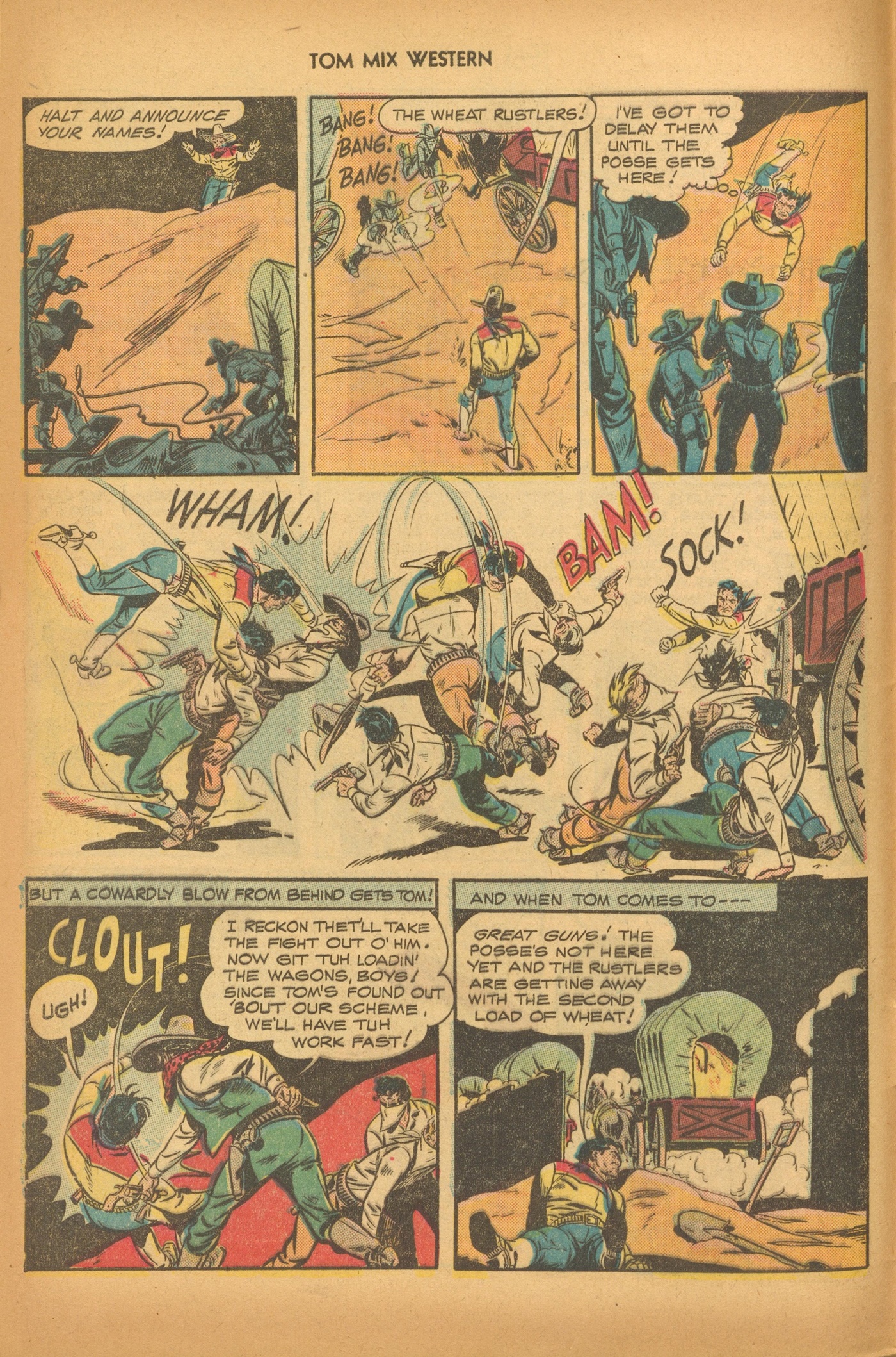 Read online Tom Mix Western (1948) comic -  Issue #6 - 8