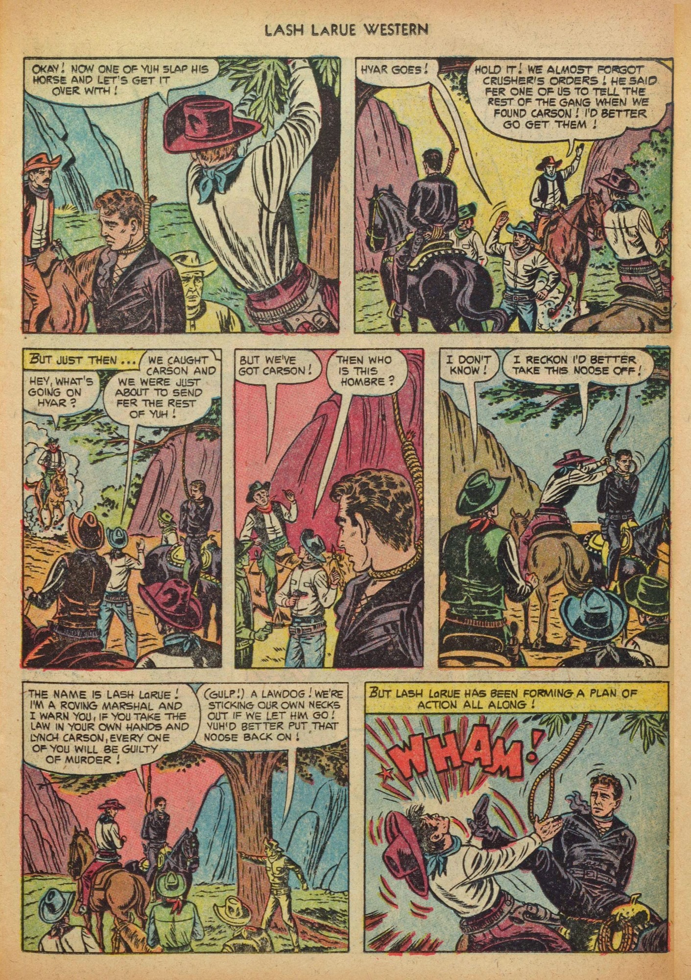Read online Lash Larue Western (1949) comic -  Issue #41 - 11