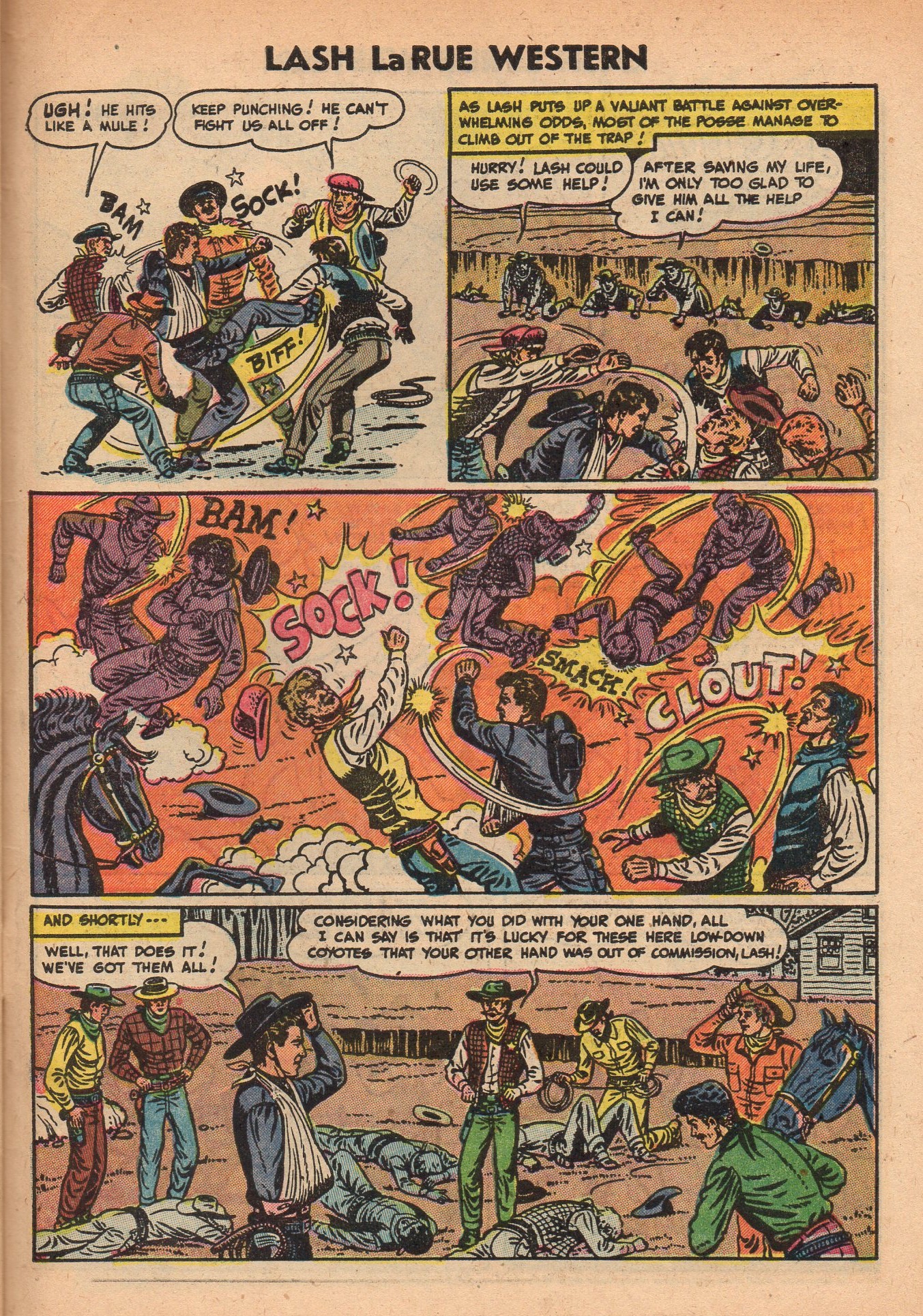 Read online Lash Larue Western (1949) comic -  Issue #49 - 31
