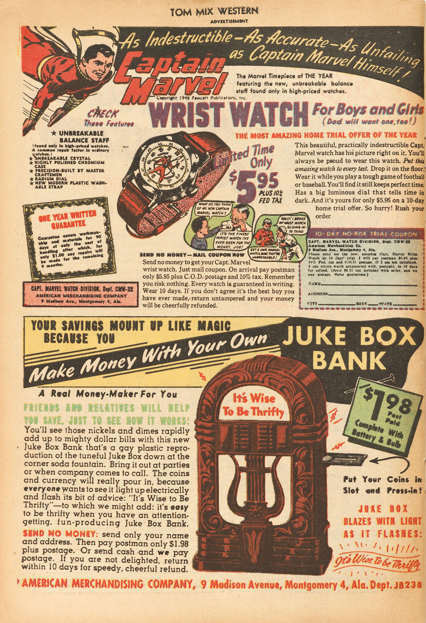 Read online Tom Mix Western (1948) comic -  Issue #15 - 50