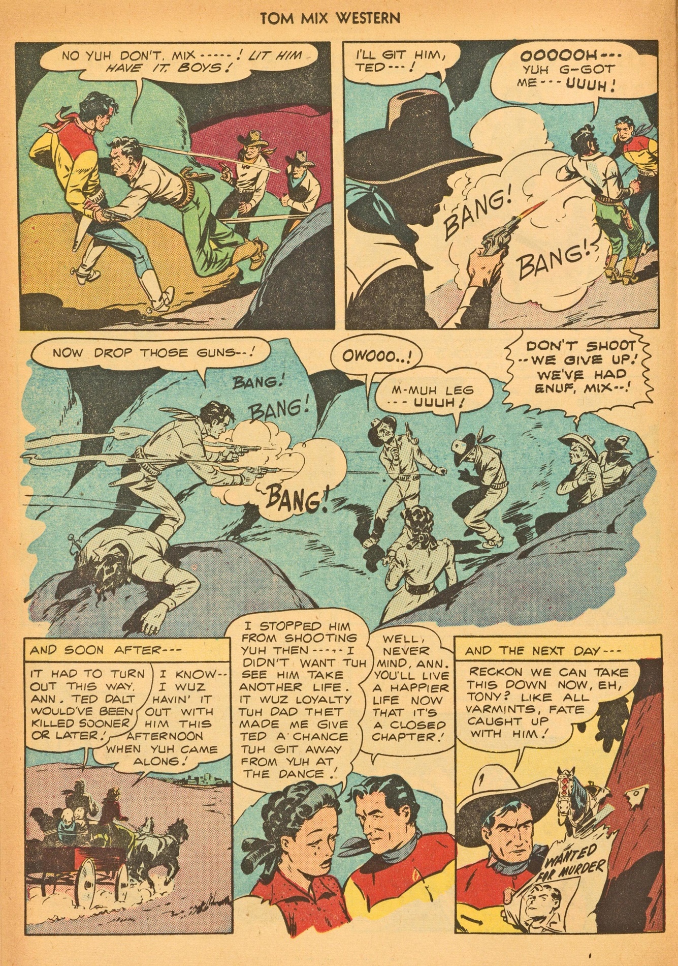 Read online Tom Mix Western (1948) comic -  Issue #8 - 24