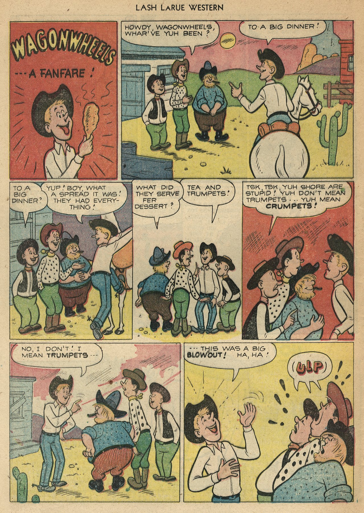 Read online Lash Larue Western (1949) comic -  Issue #22 - 24