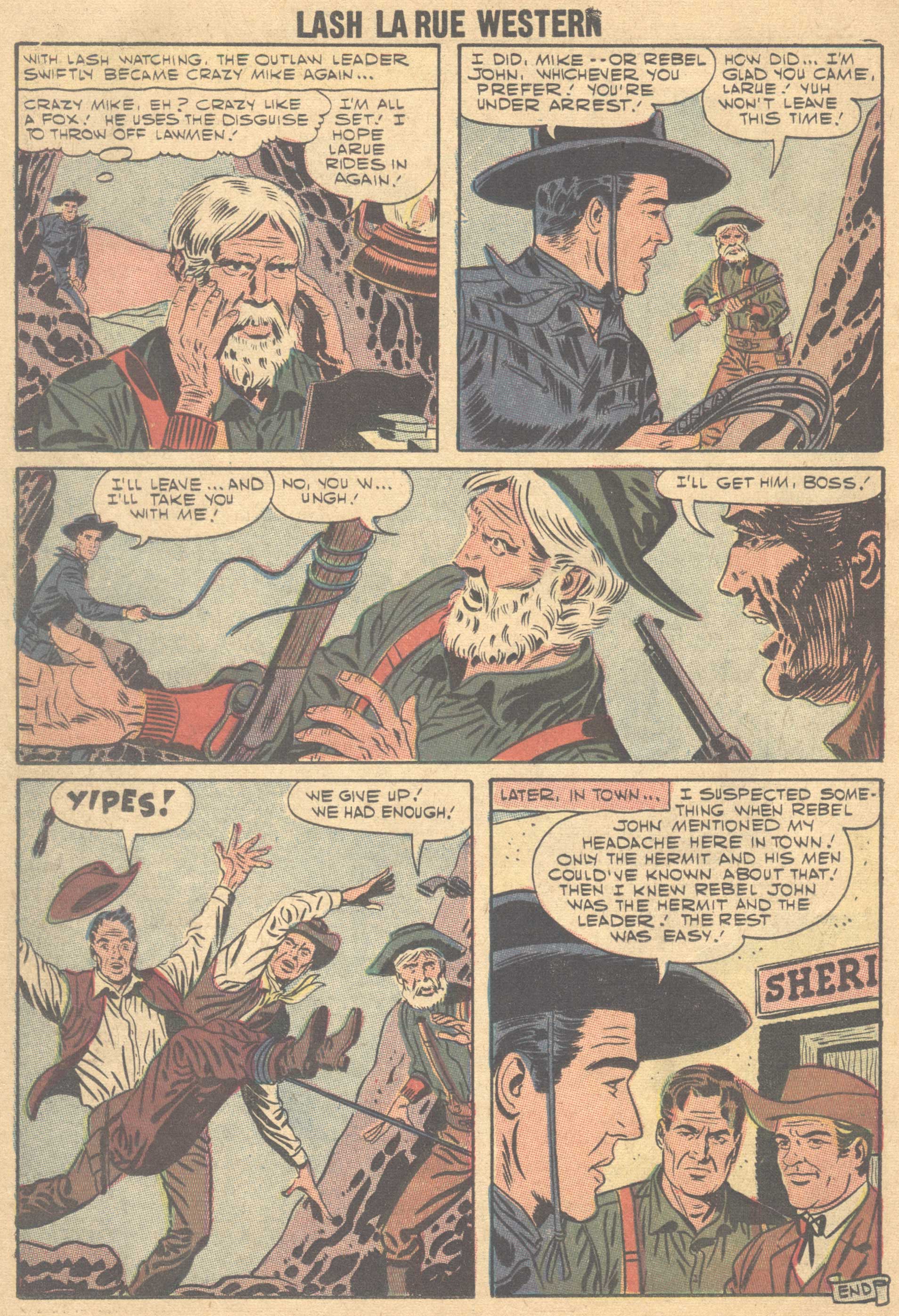 Read online Lash Larue Western (1949) comic -  Issue #66 - 15