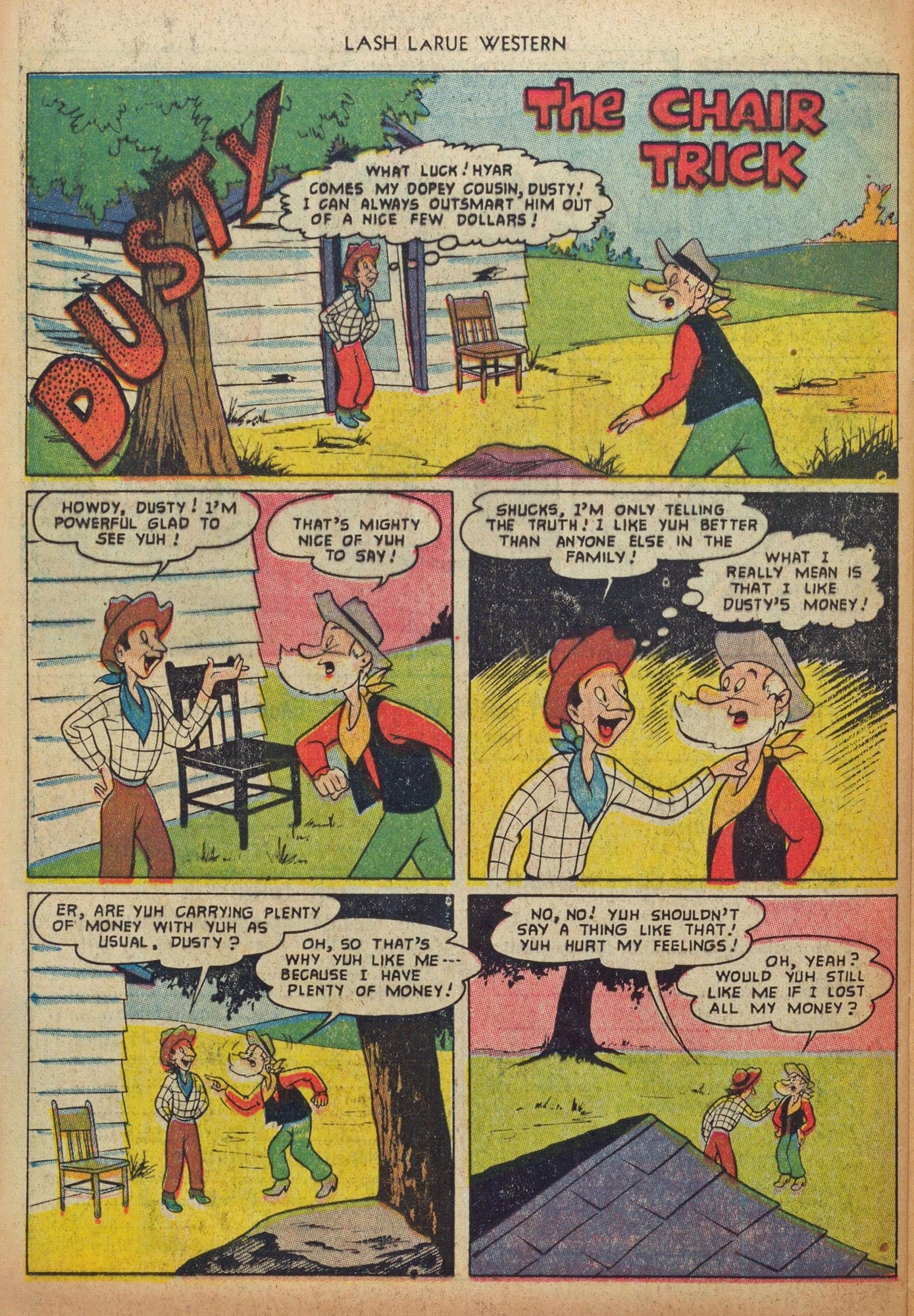 Read online Lash Larue Western (1949) comic -  Issue #37 - 24