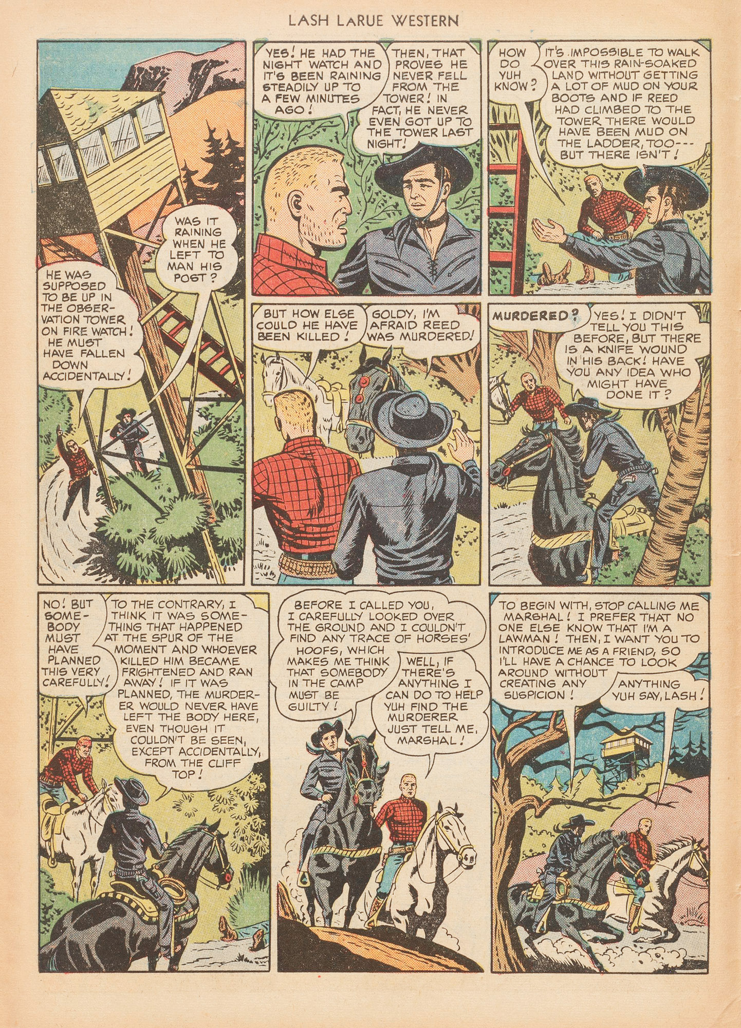 Read online Lash Larue Western (1949) comic -  Issue #7 - 6