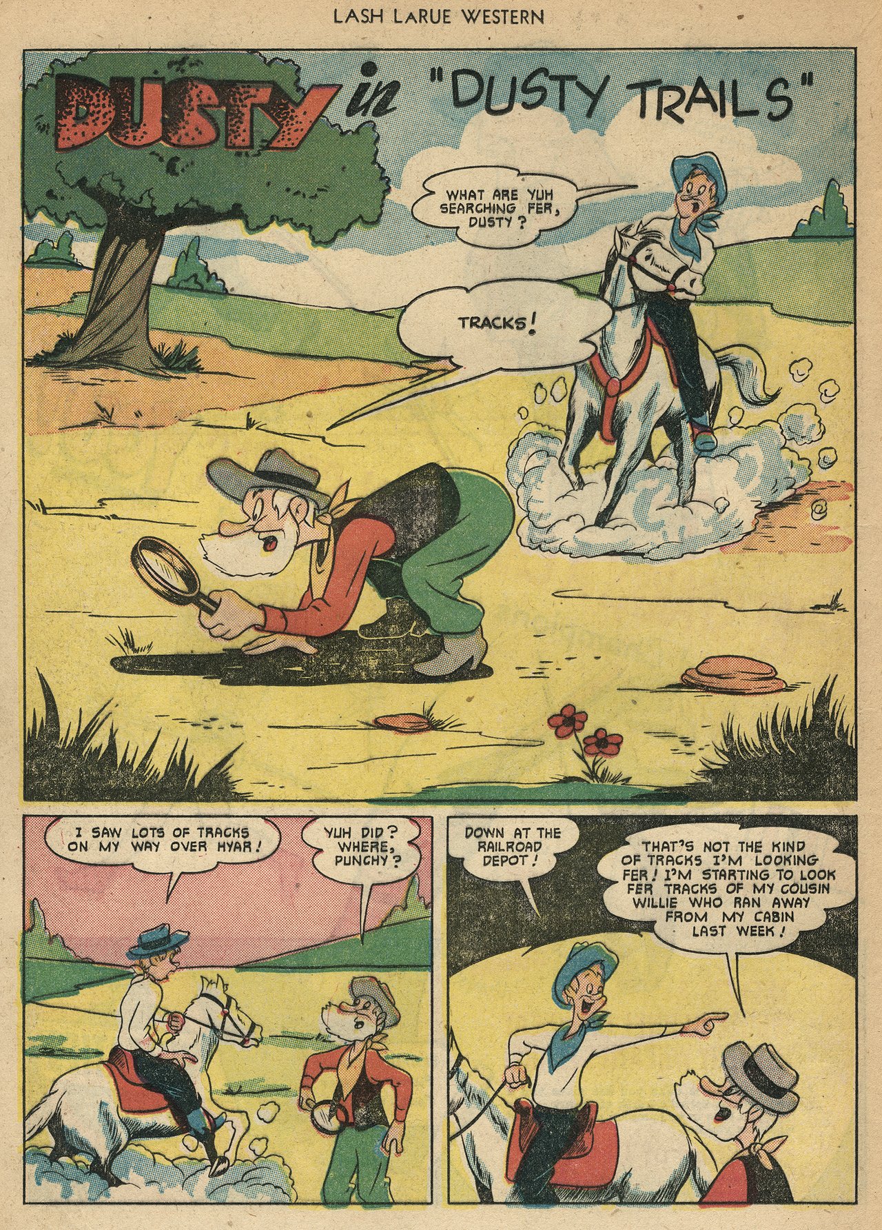 Read online Lash Larue Western (1949) comic -  Issue #22 - 12