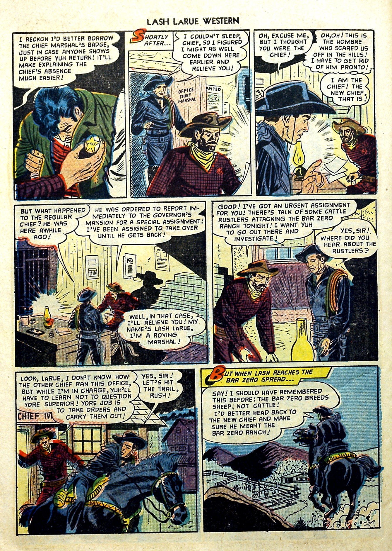Read online Lash Larue Western (1949) comic -  Issue #57 - 30
