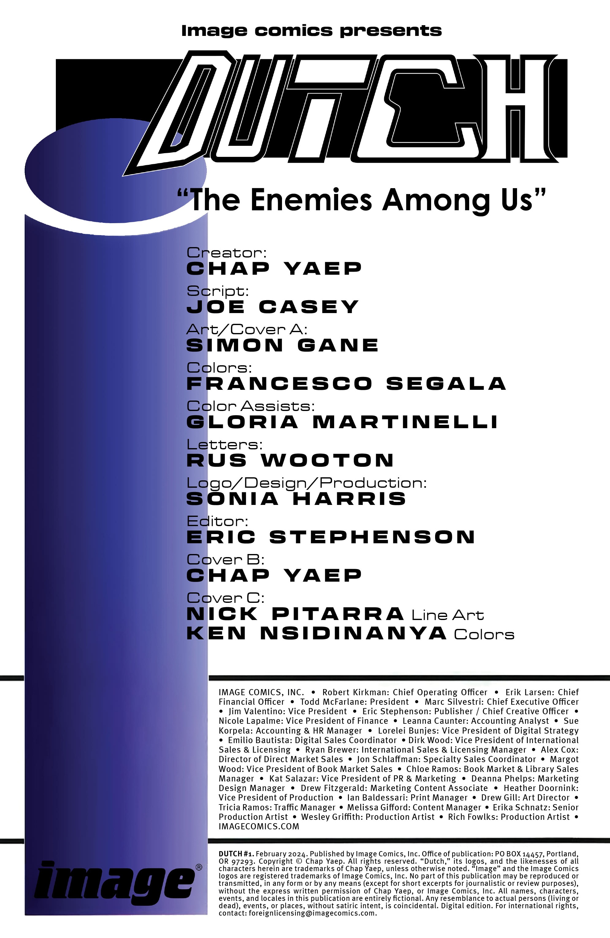 Read online Dutch (2024) comic -  Issue #1 - 2