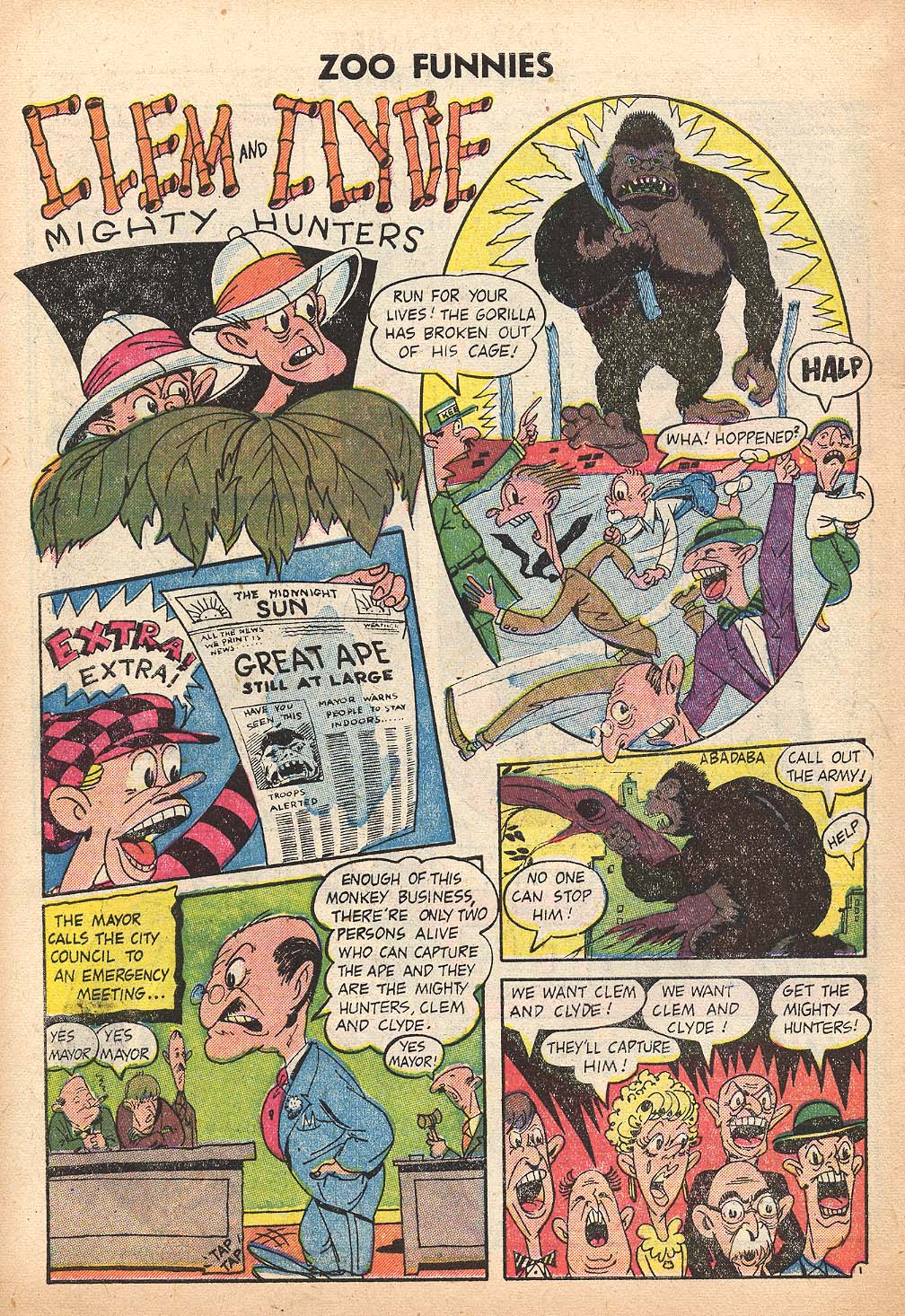 Read online Zoo Funnies comic -  Issue #9 - 10