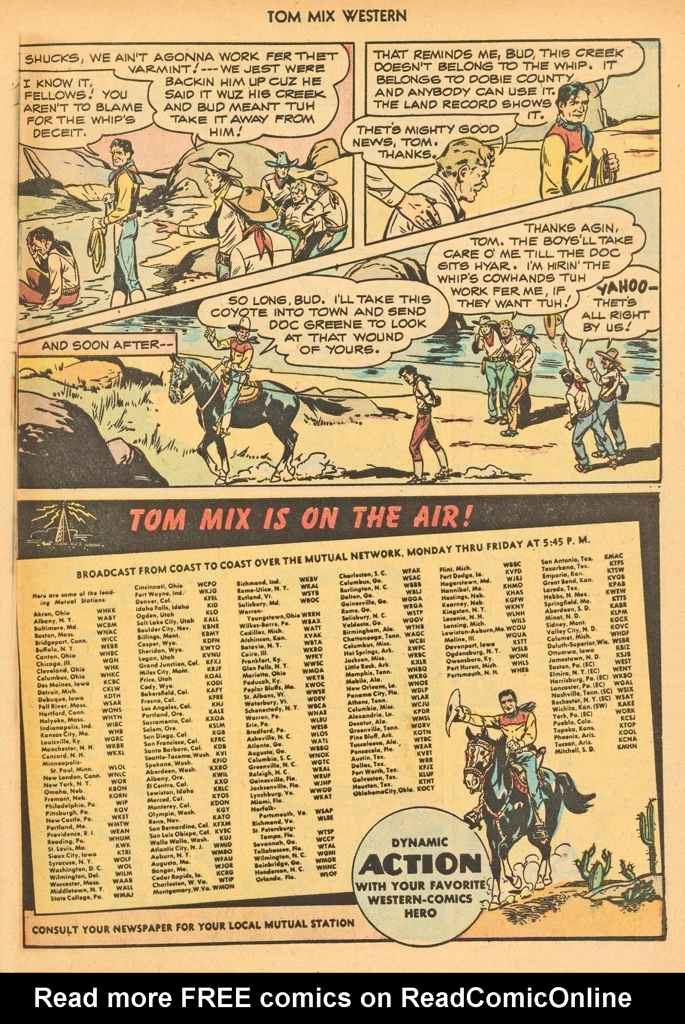 Read online Tom Mix Western (1948) comic -  Issue #3 - 33