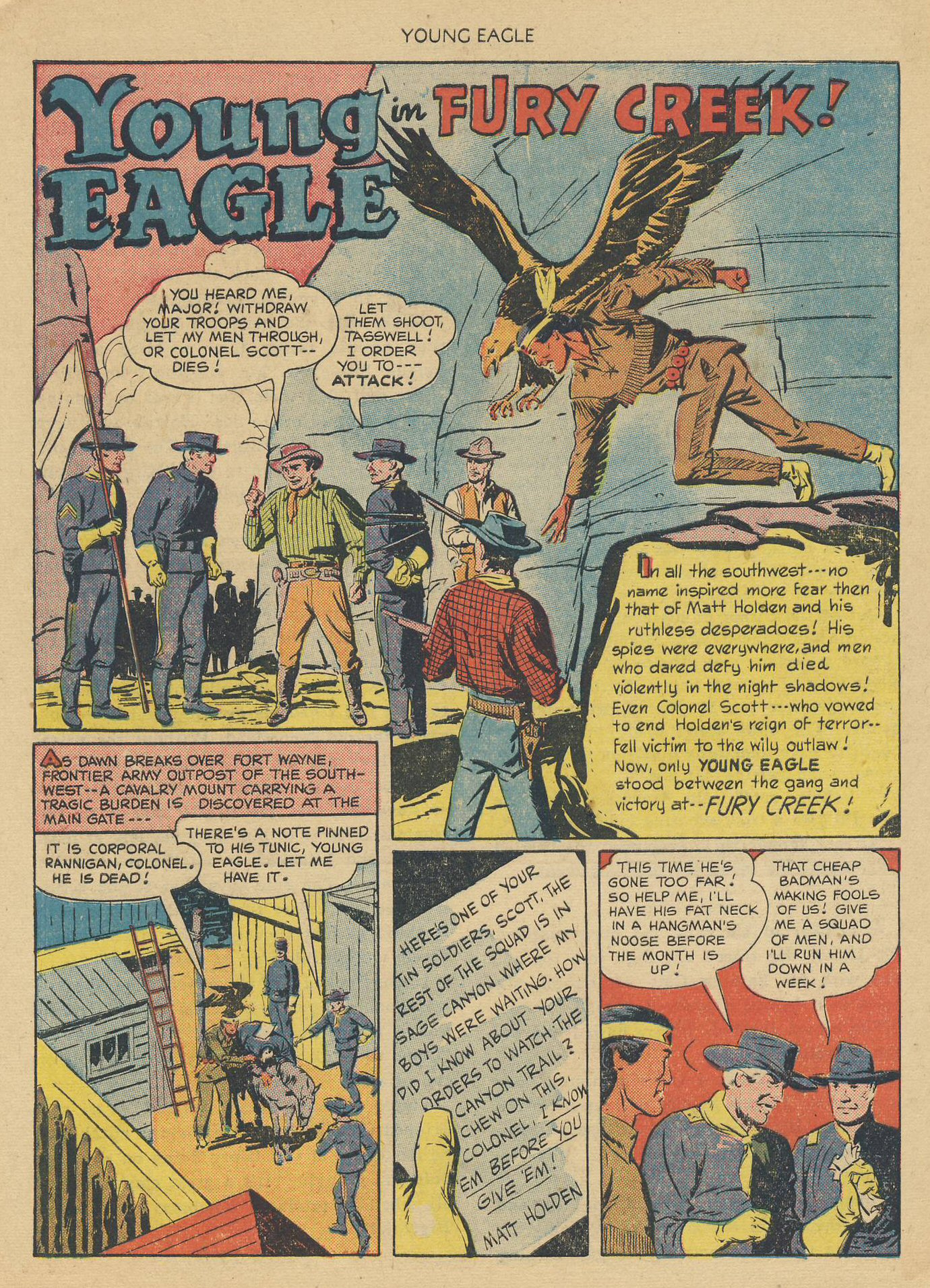 Read online Young Eagle comic -  Issue #1 - 28