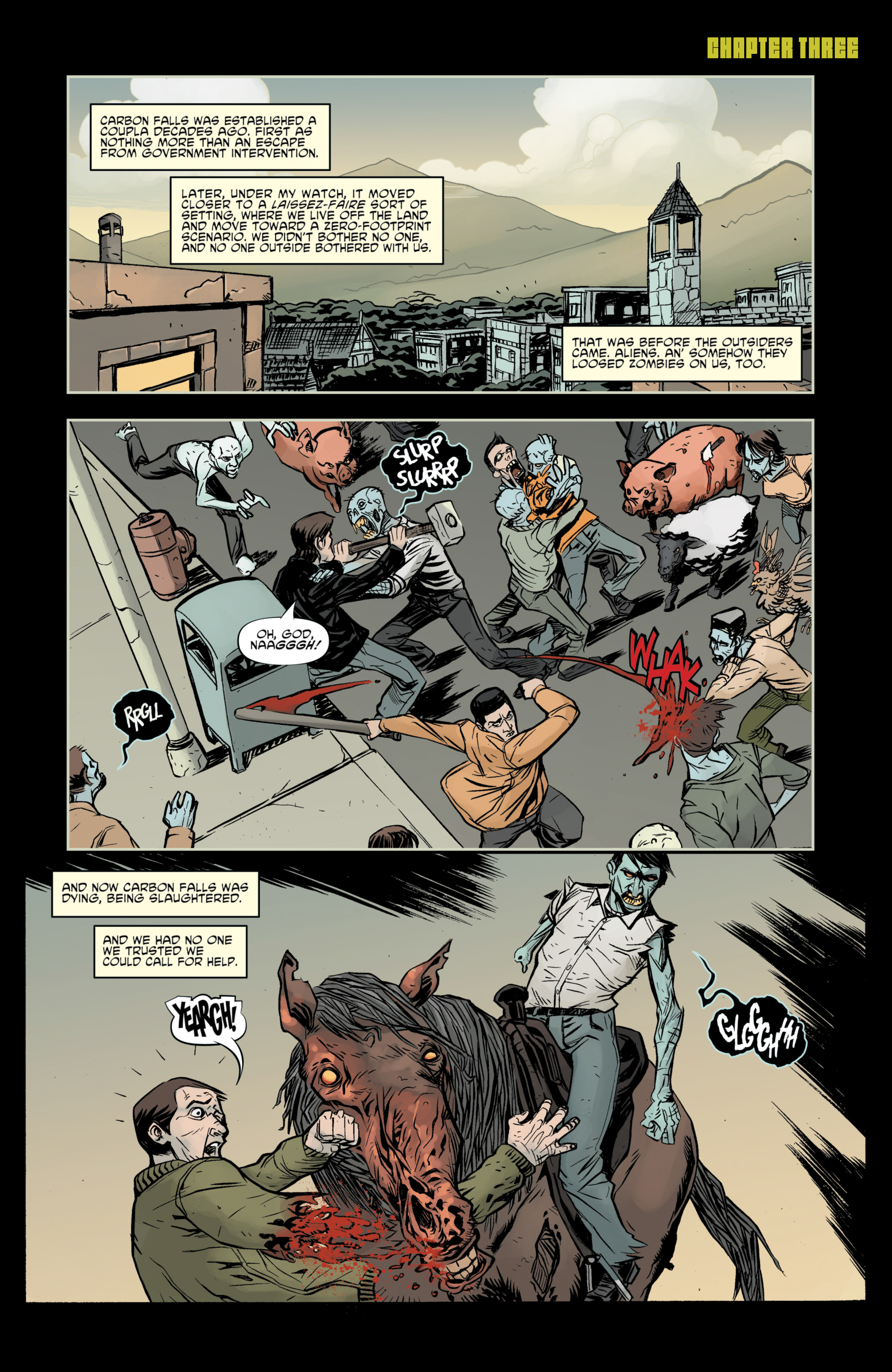 Read online The Colonized: Zombies vs. Aliens comic -  Issue # TPB - 48