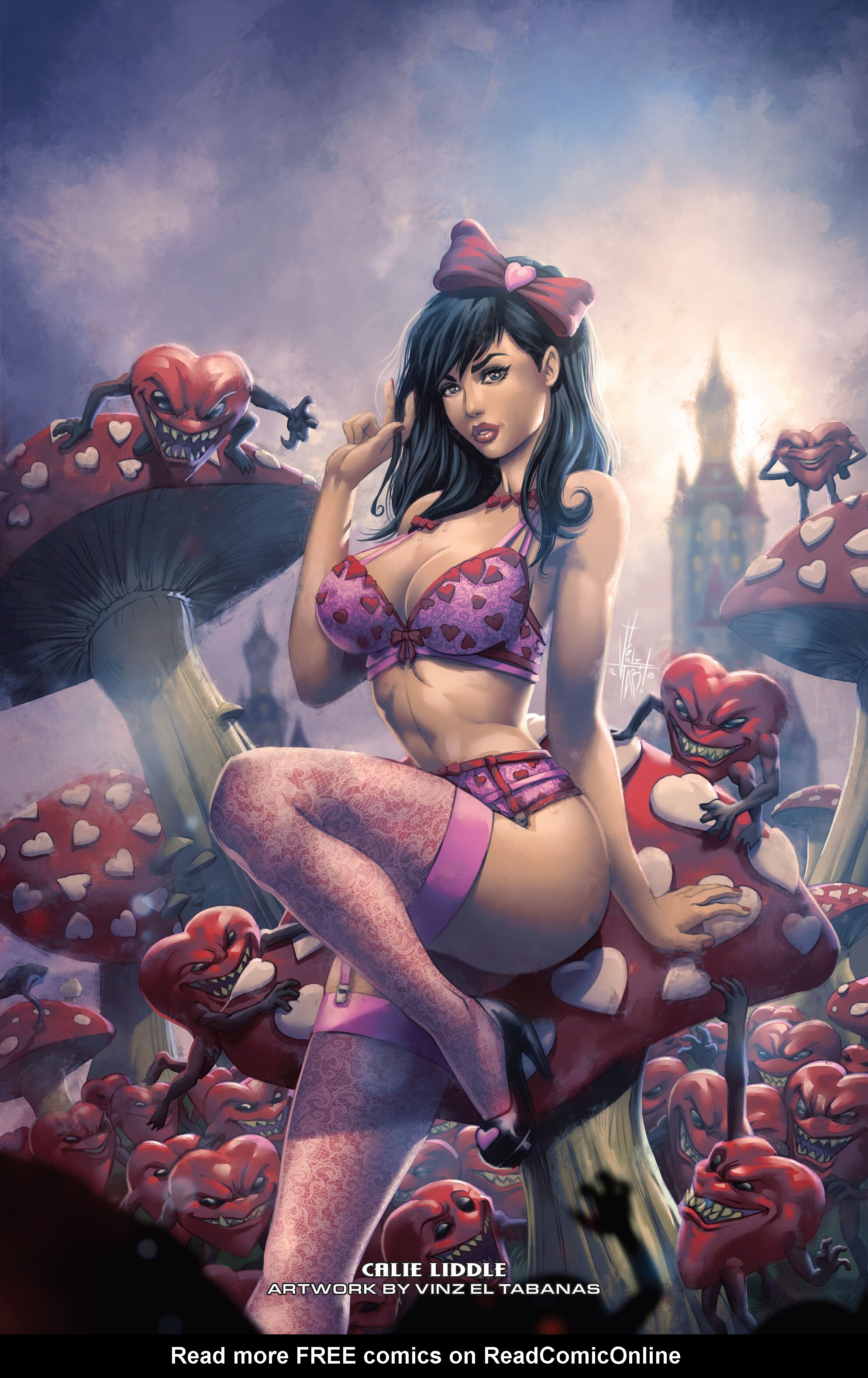 Read online Grimm Fairy Tales 2024 Valentine's Day Lingerie Pinup Special comic -  Issue # Full - 31