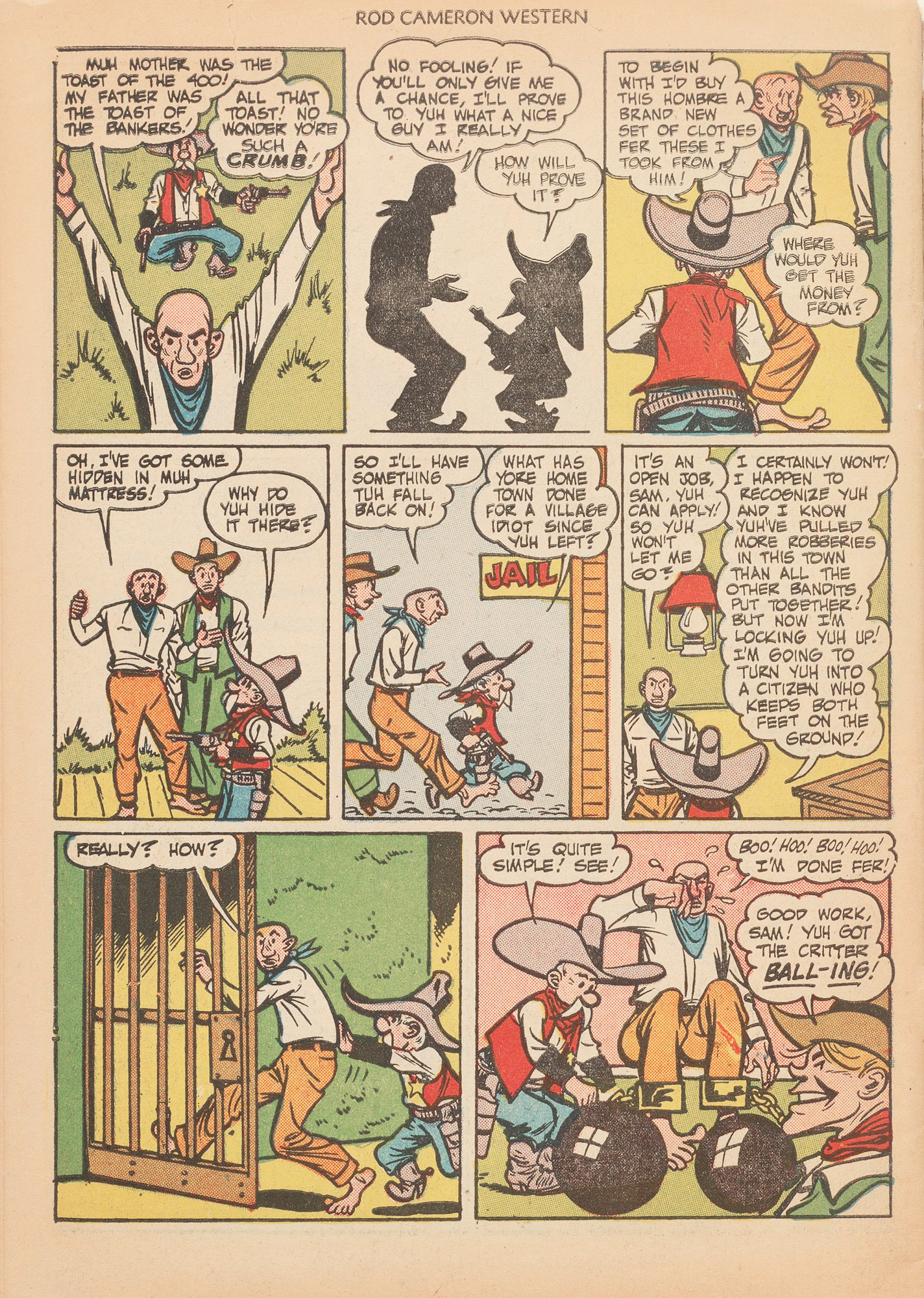 Read online Rod Cameron Western comic -  Issue #7 - 34