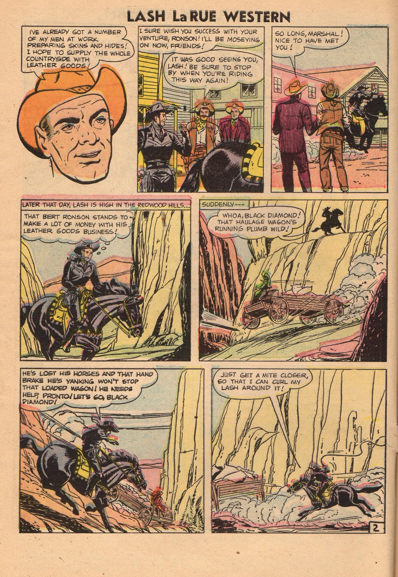 Read online Lash Larue Western (1949) comic -  Issue #60 - 4