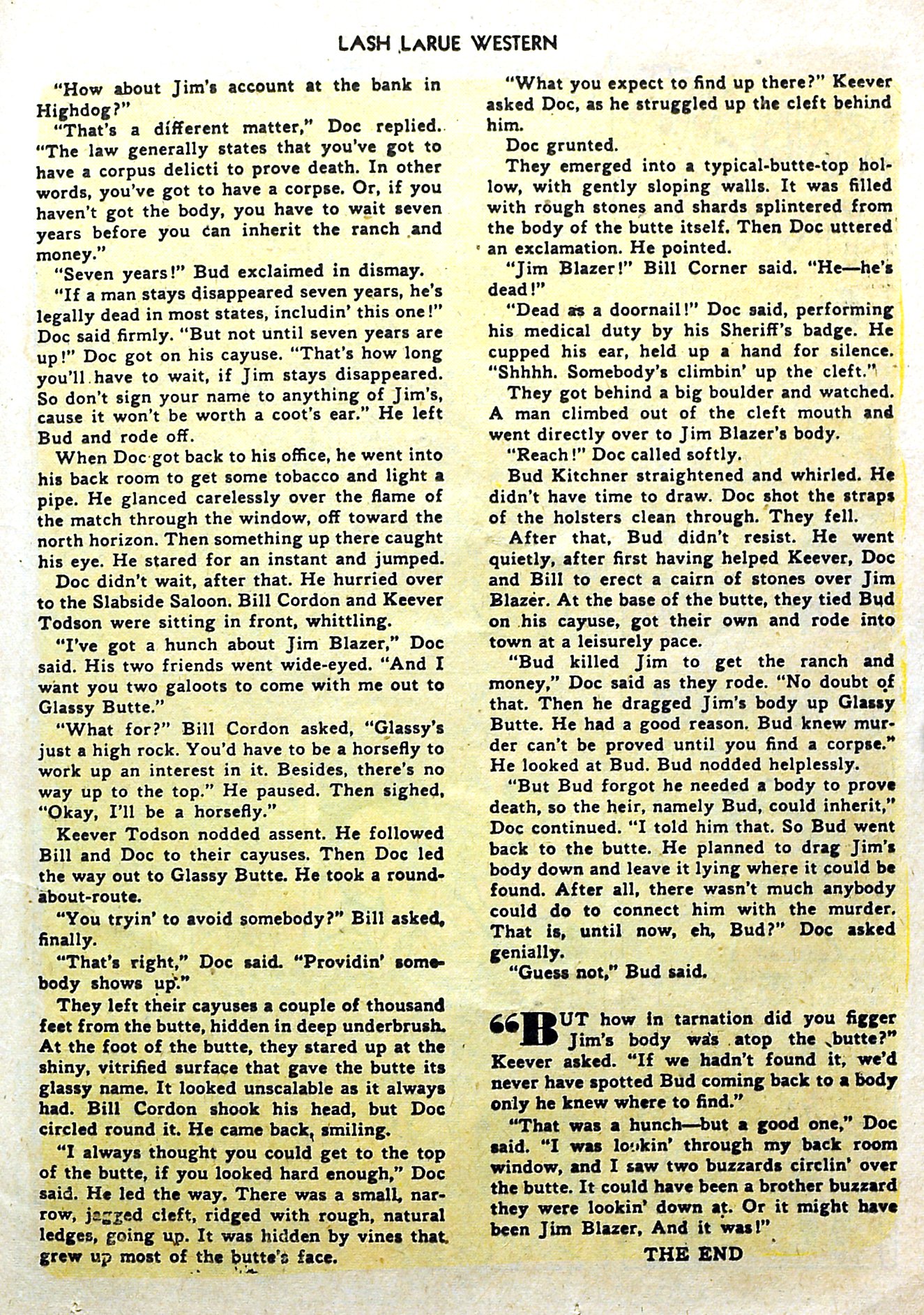 Read online Lash Larue Western (1949) comic -  Issue #57 - 25