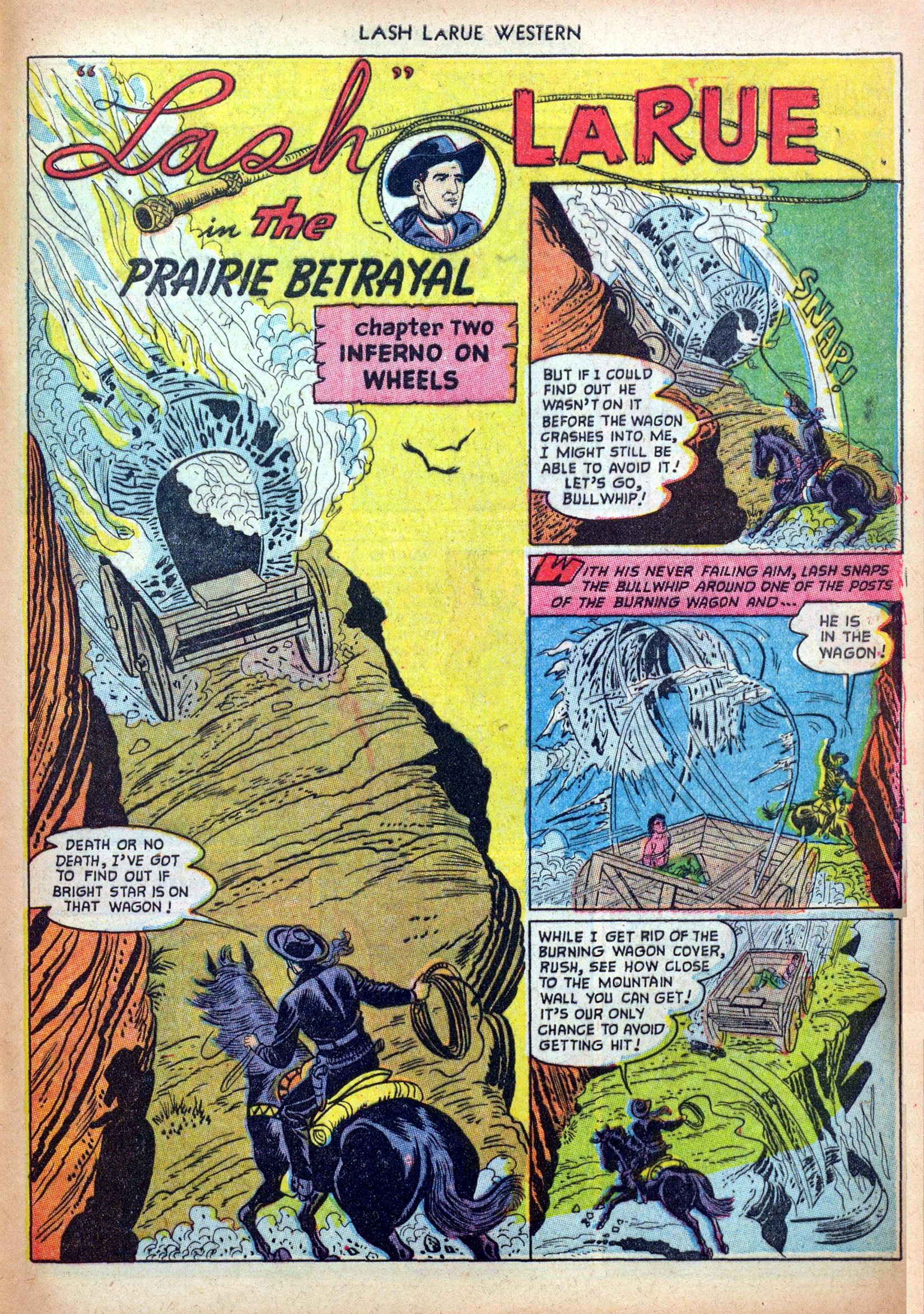 Read online Lash Larue Western (1949) comic -  Issue #33 - 29