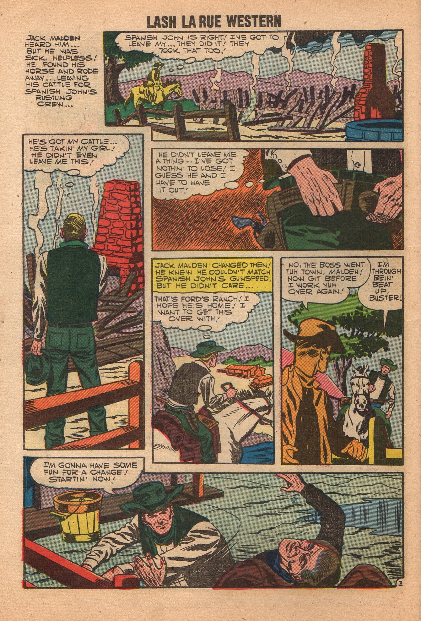 Read online Lash Larue Western (1949) comic -  Issue #65 - 30