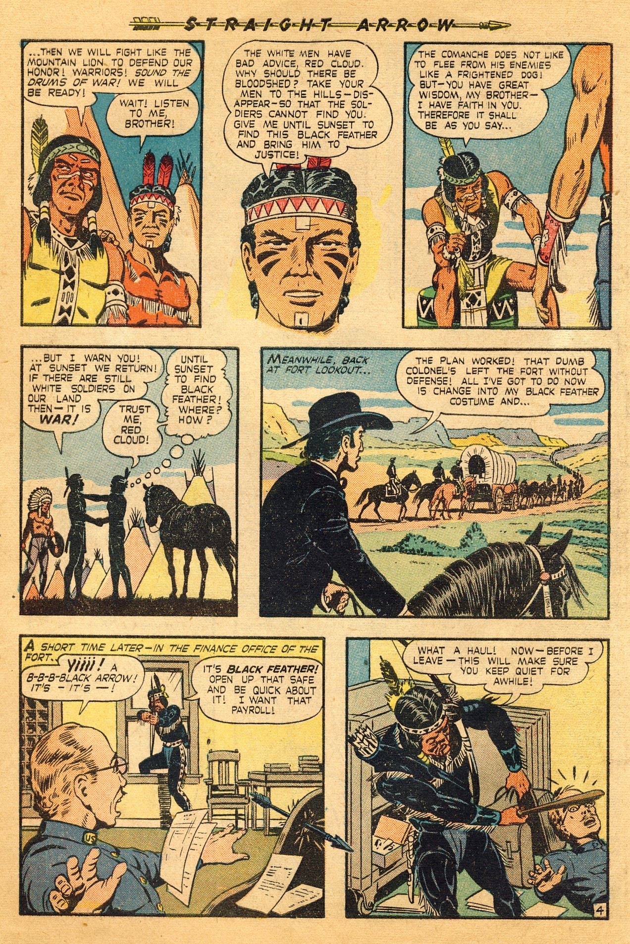 Read online Straight Arrow comic -  Issue #4 - 6