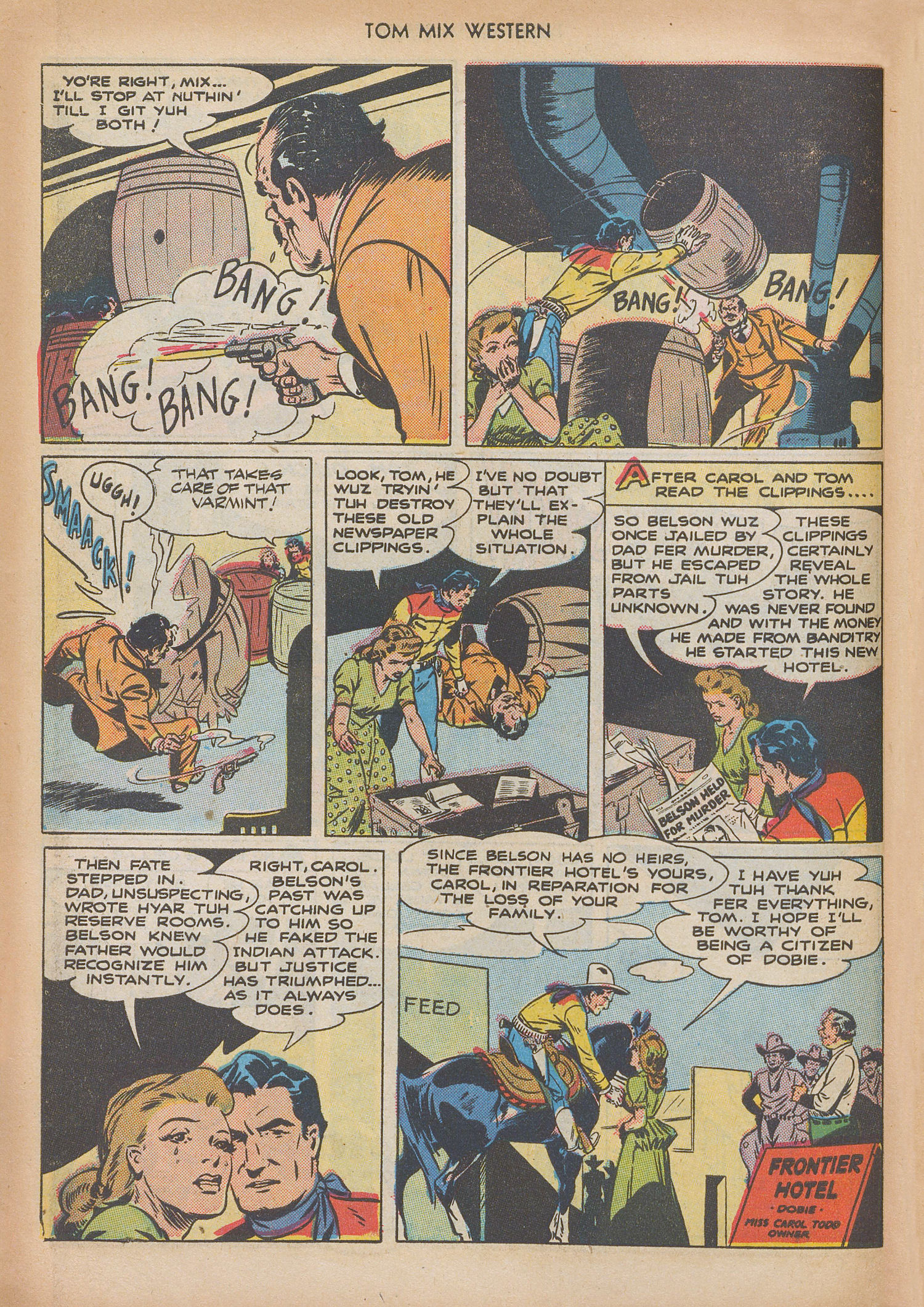 Read online Tom Mix Western (1948) comic -  Issue #10 - 22