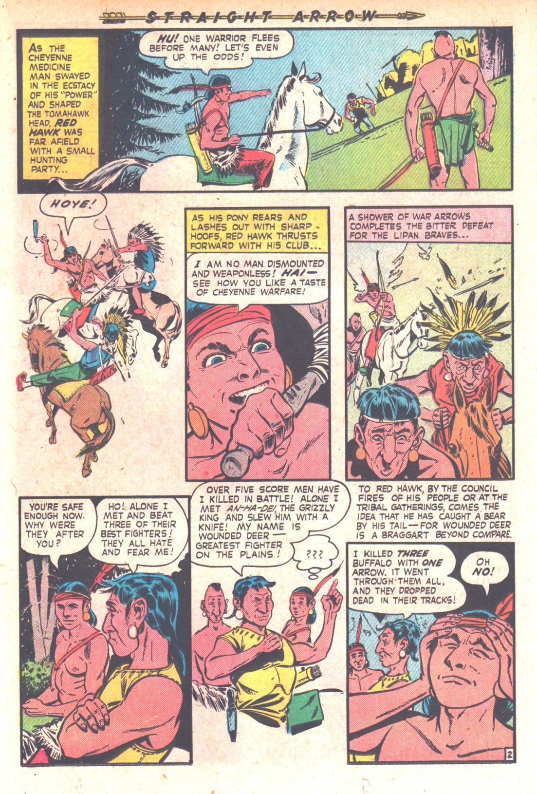 Read online Straight Arrow comic -  Issue #20 - 21