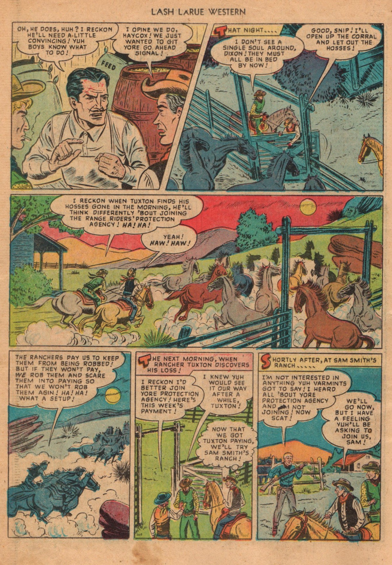 Read online Lash Larue Western (1949) comic -  Issue #1 - 6
