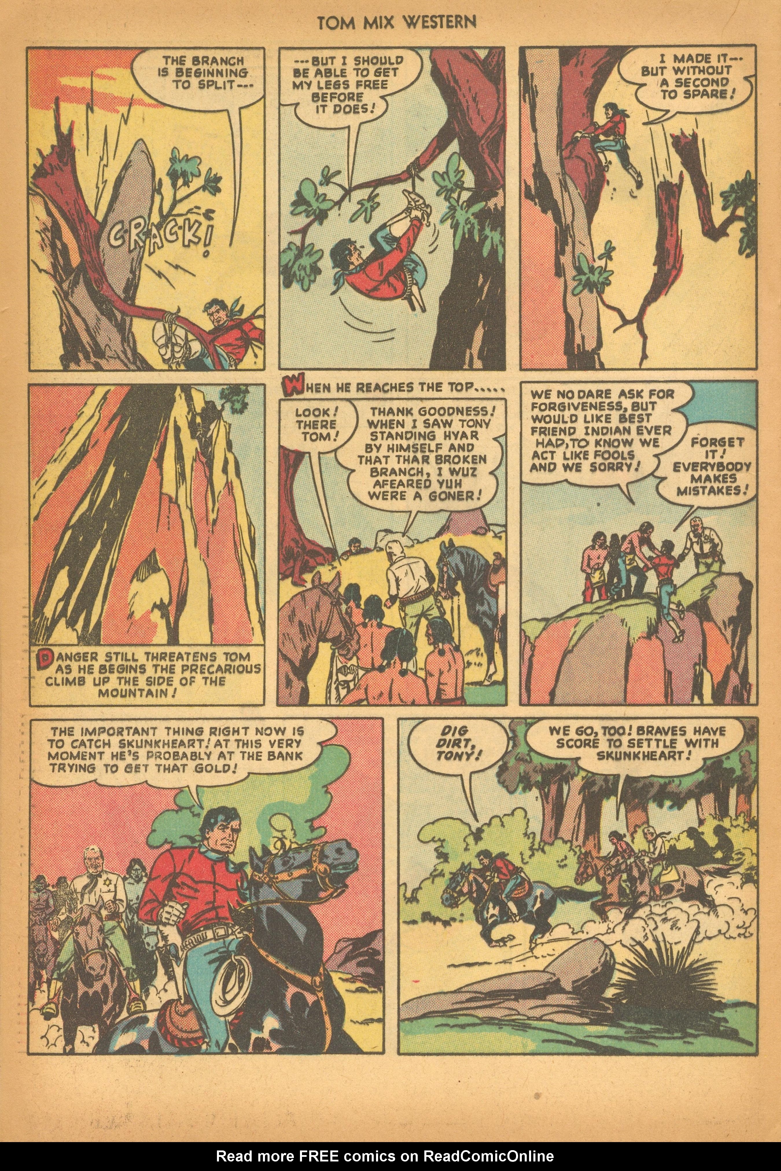 Read online Tom Mix Western (1948) comic -  Issue #18 - 20