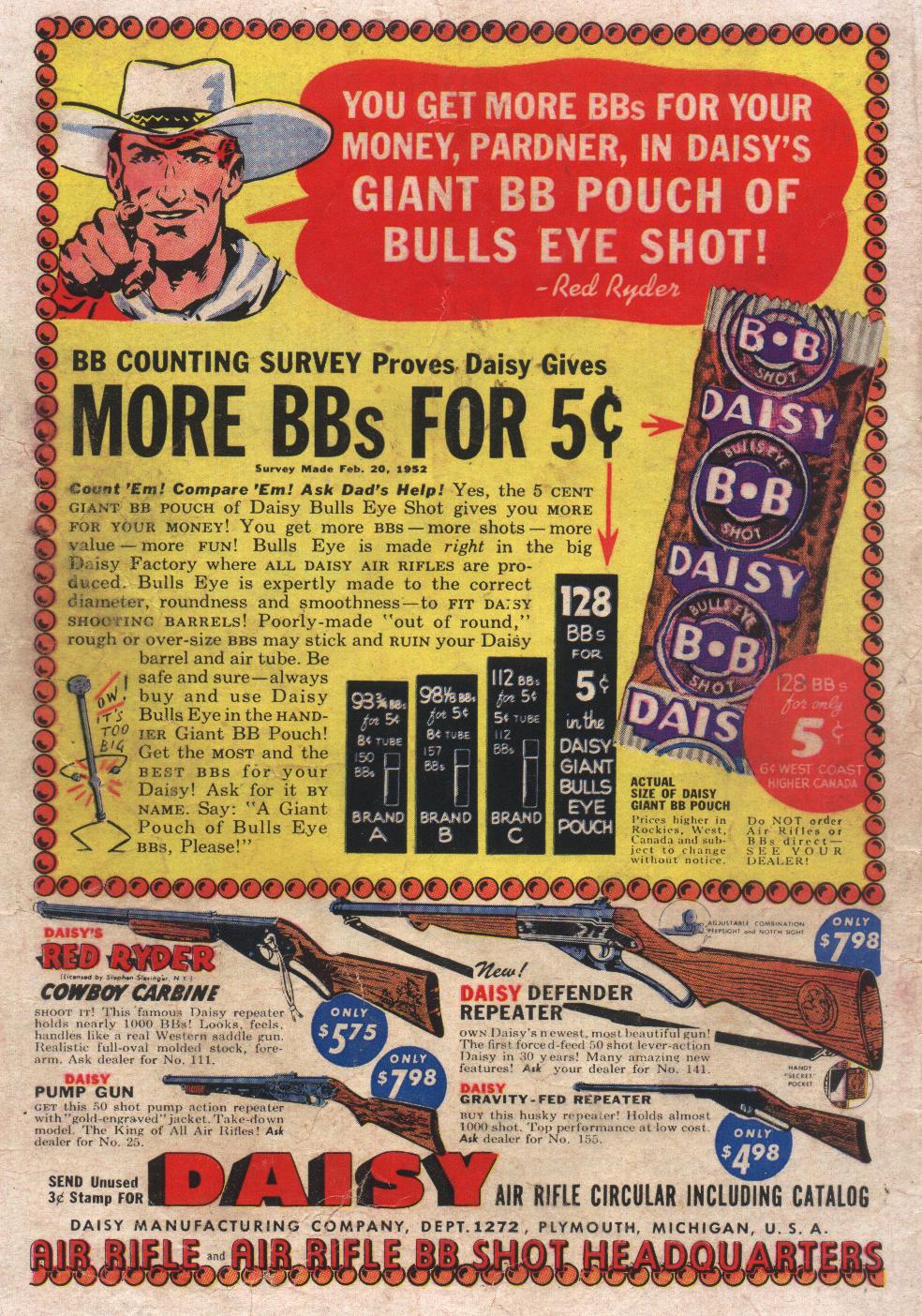 Read online Monte Hale Western comic -  Issue #77 - 36