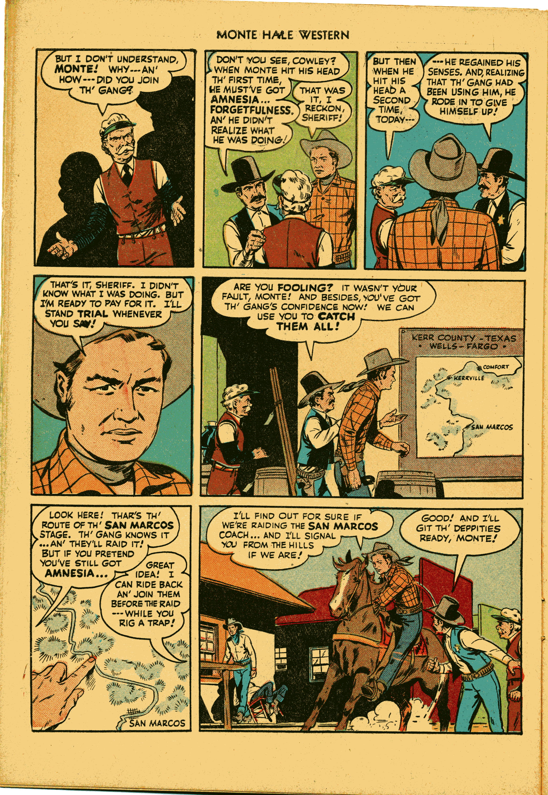 Read online Monte Hale Western comic -  Issue #31 - 10
