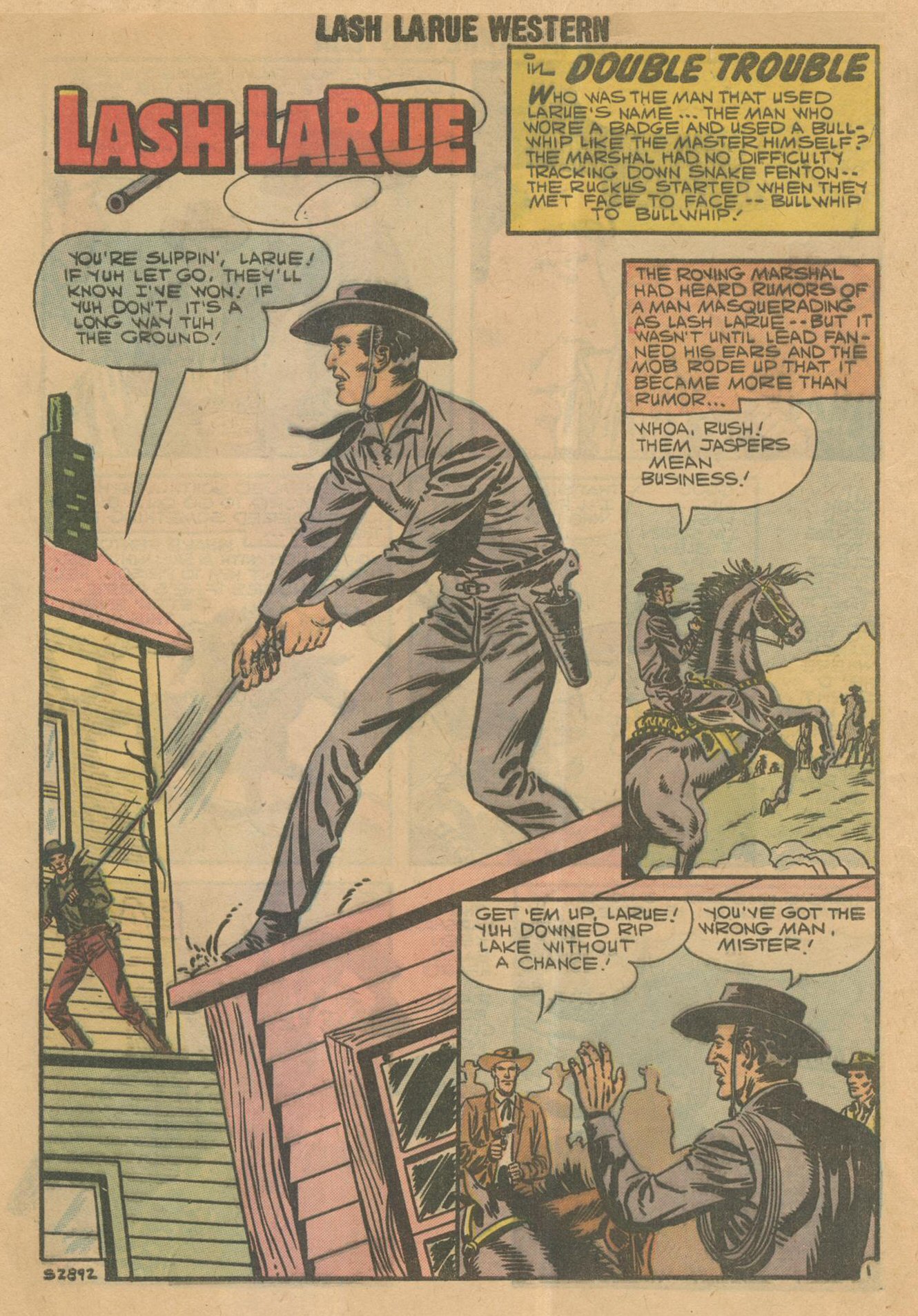 Read online Lash Larue Western (1949) comic -  Issue #69 - 28