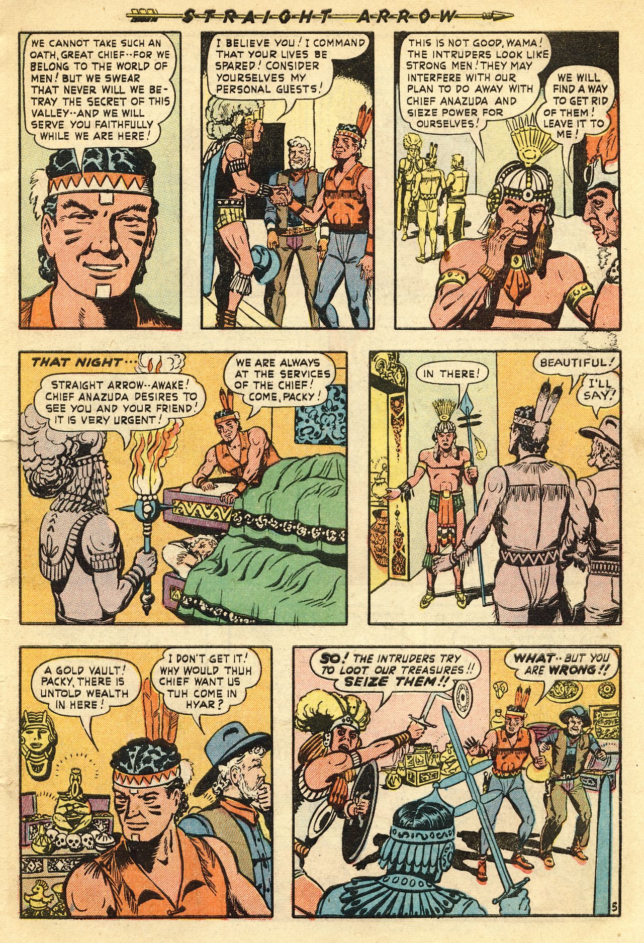 Read online Straight Arrow comic -  Issue #11 - 7