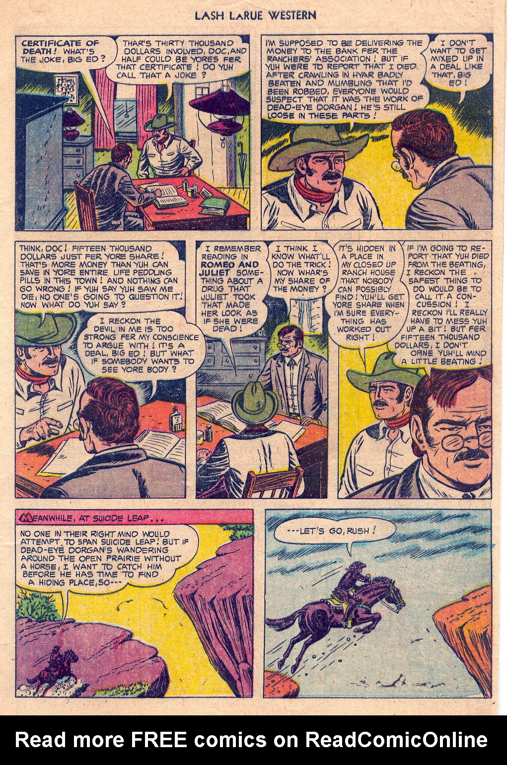 Read online Lash Larue Western (1949) comic -  Issue #45 - 5