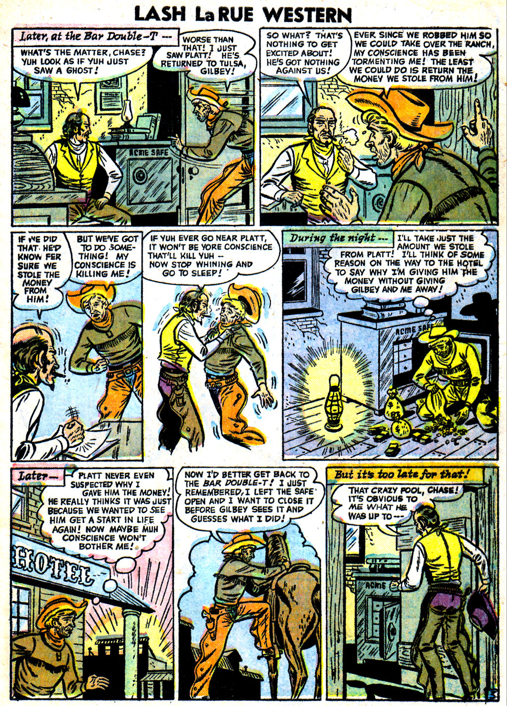 Read online Lash Larue Western (1949) comic -  Issue #59 - 5