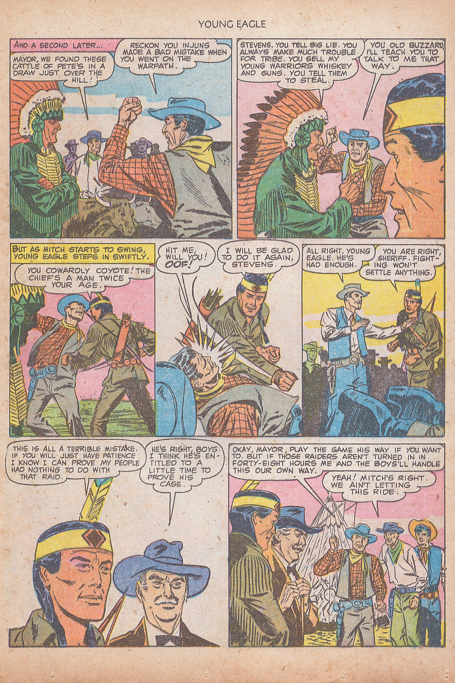 Read online Young Eagle comic -  Issue #7 - 7