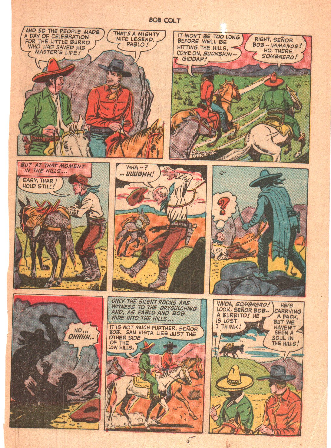 Read online Bob Colt Western comic -  Issue #4 - 5
