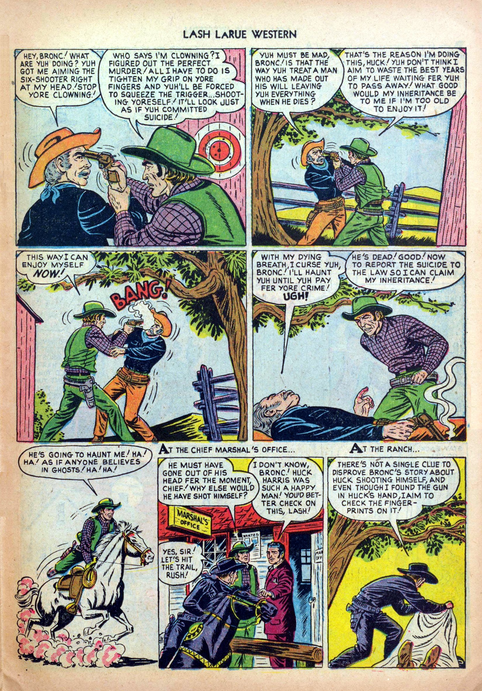 Read online Lash Larue Western (1949) comic -  Issue #31 - 19