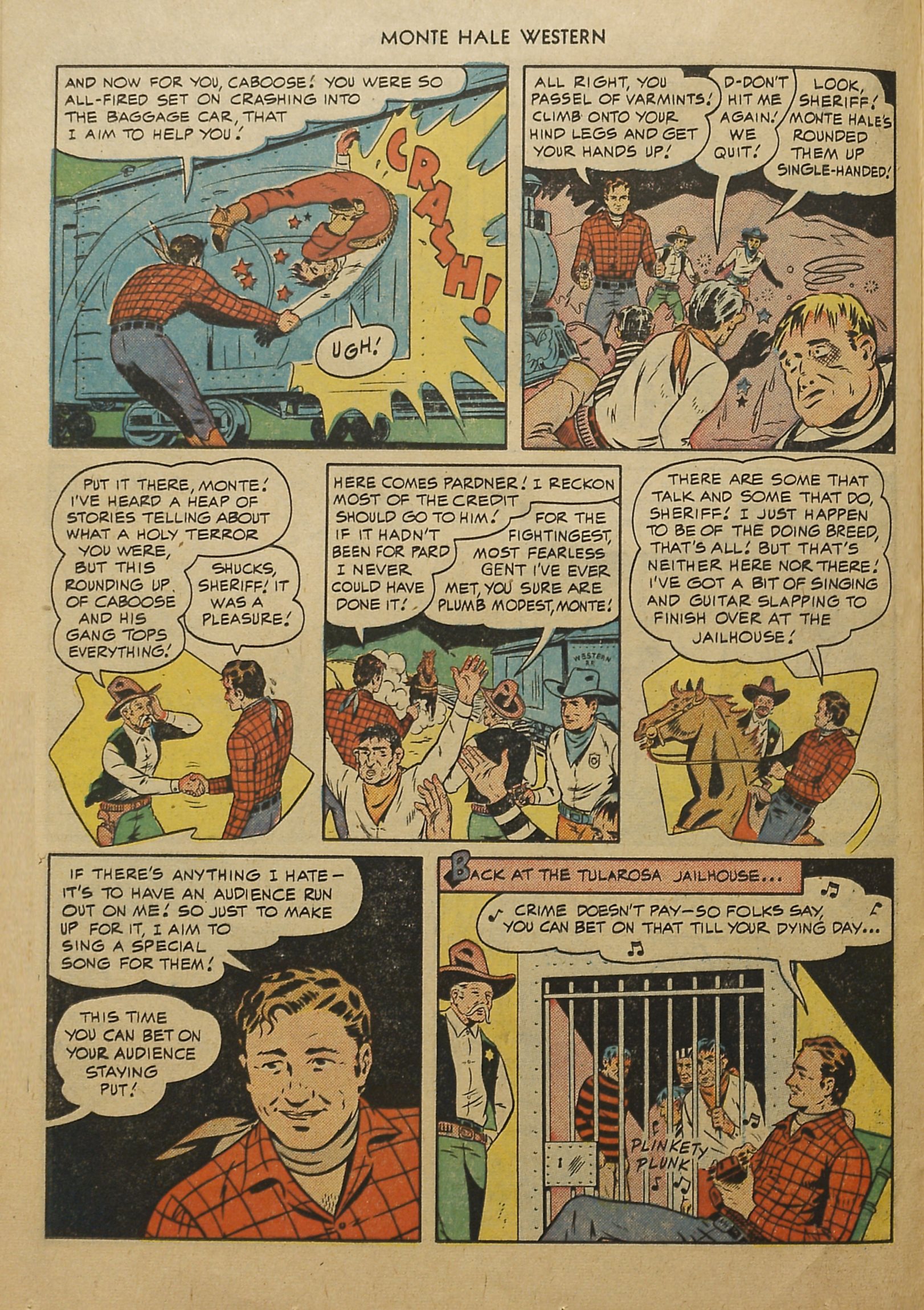 Read online Monte Hale Western comic -  Issue #52 - 24