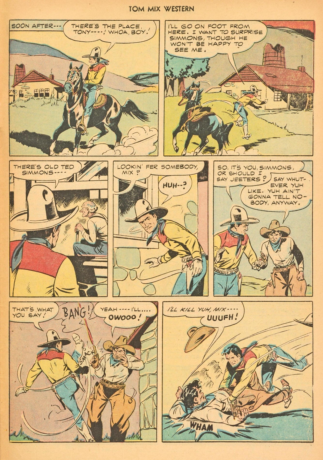 Read online Tom Mix Western (1948) comic -  Issue #3 - 47