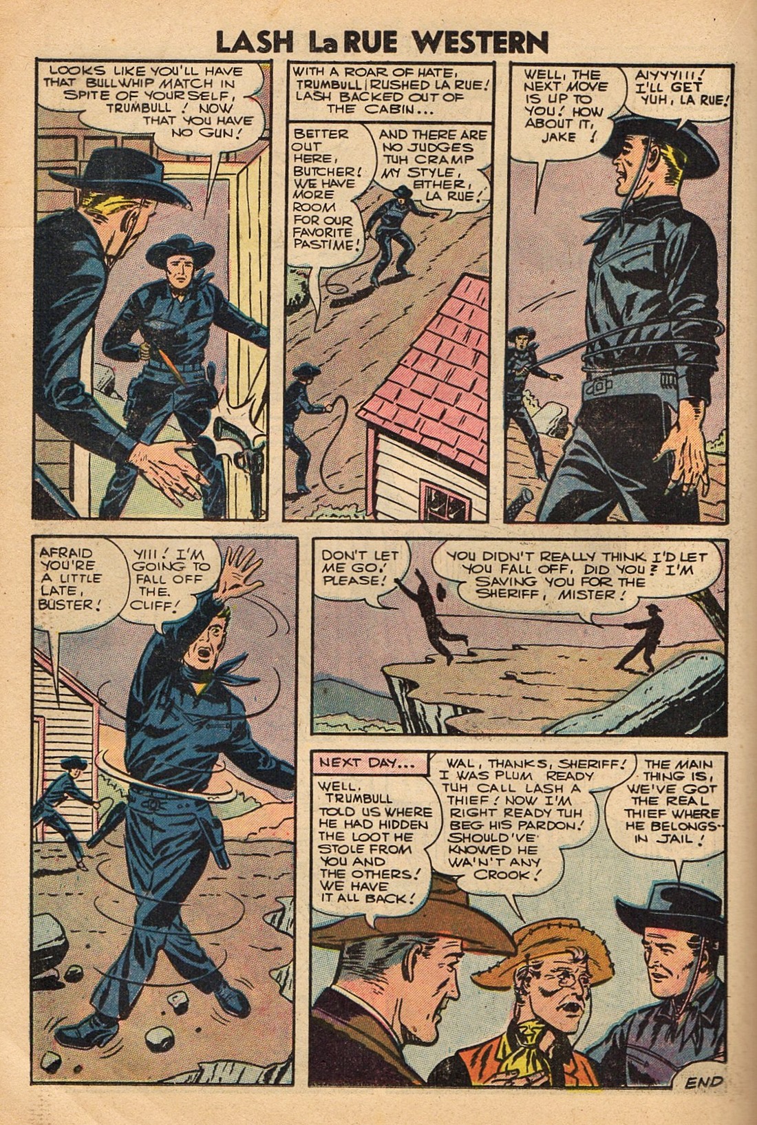 Read online Lash Larue Western (1949) comic -  Issue #67 - 42