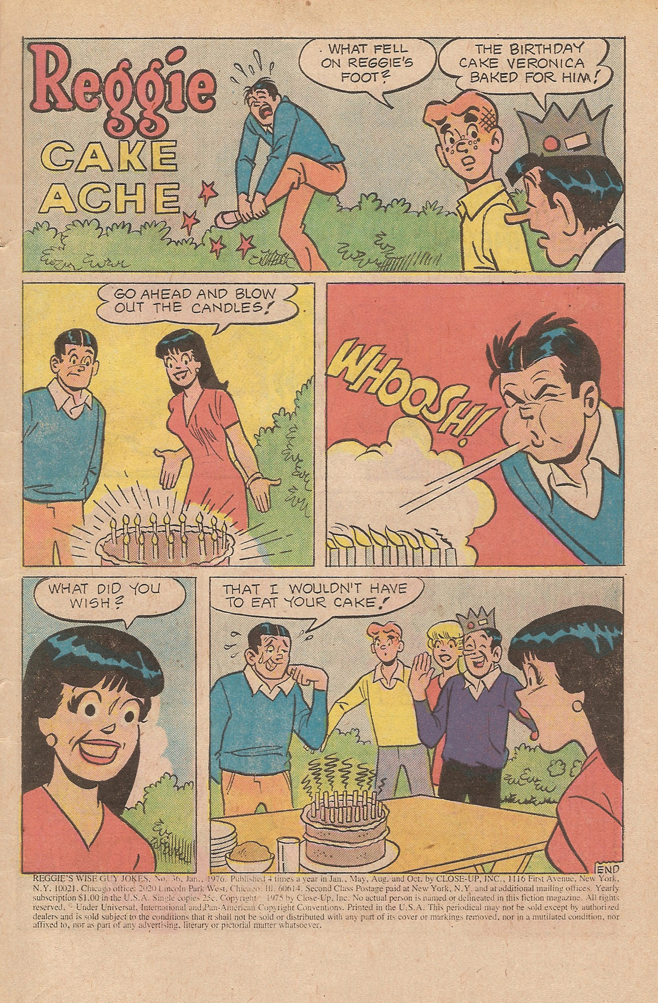 Read online Reggie's Wise Guy Jokes comic -  Issue #36 - 3