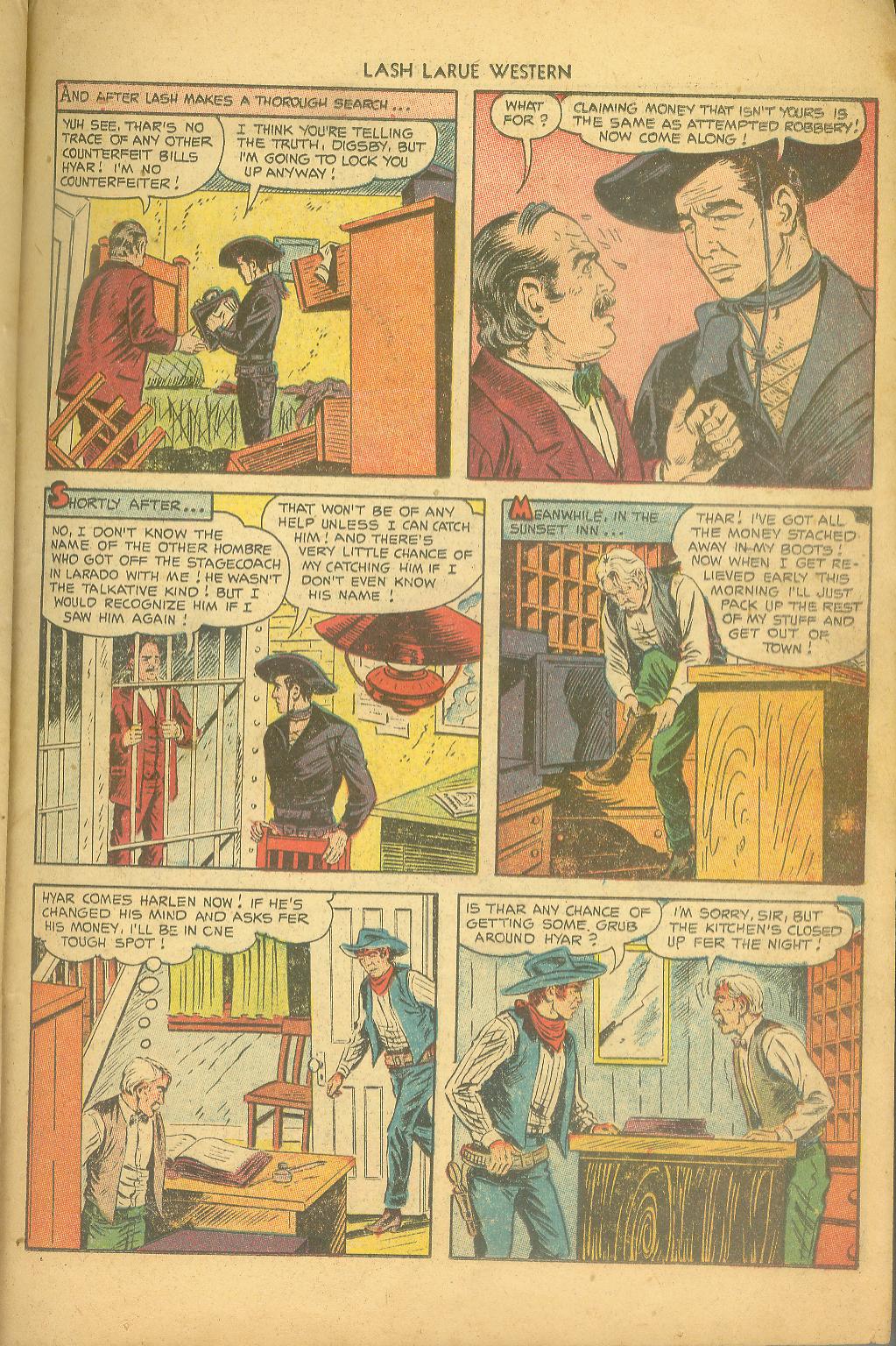 Read online Lash Larue Western (1949) comic -  Issue #43 - 23