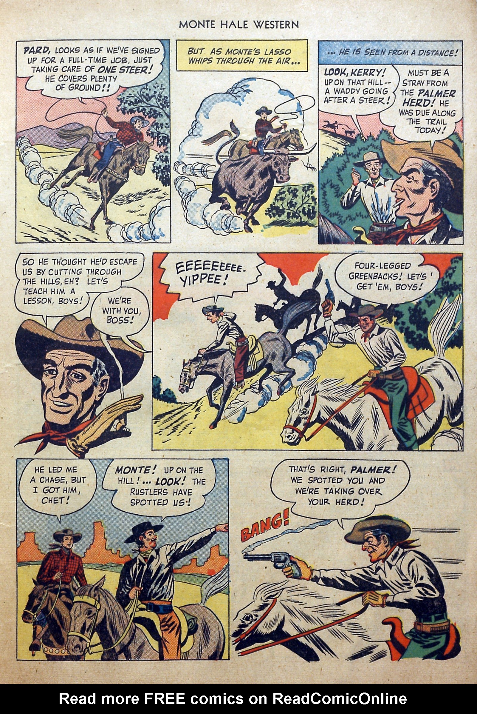 Read online Monte Hale Western comic -  Issue #46 - 21