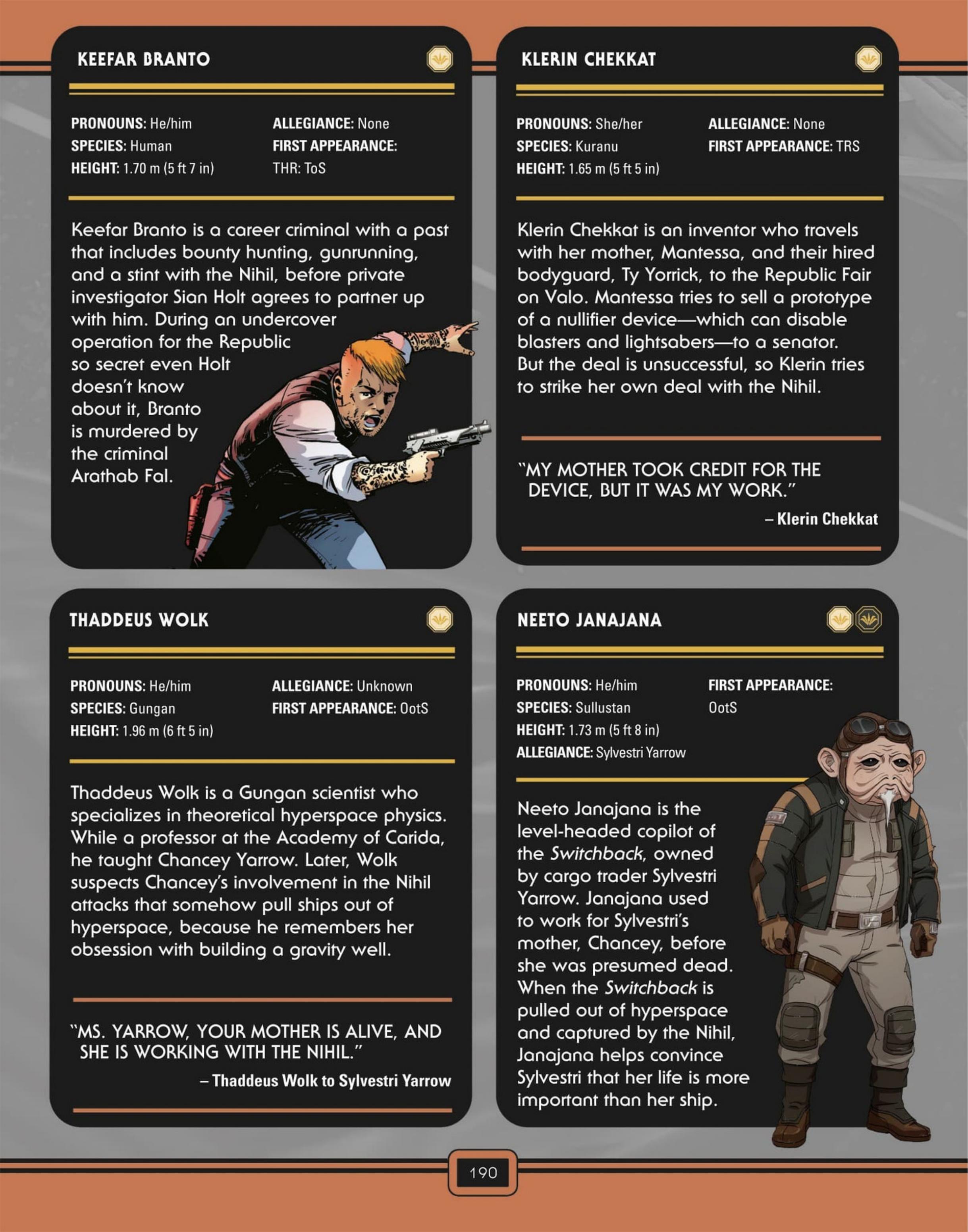 Read online Star Wars: The High Republic Character Encyclopedia comic -  Issue # TPB (Part 2) - 93